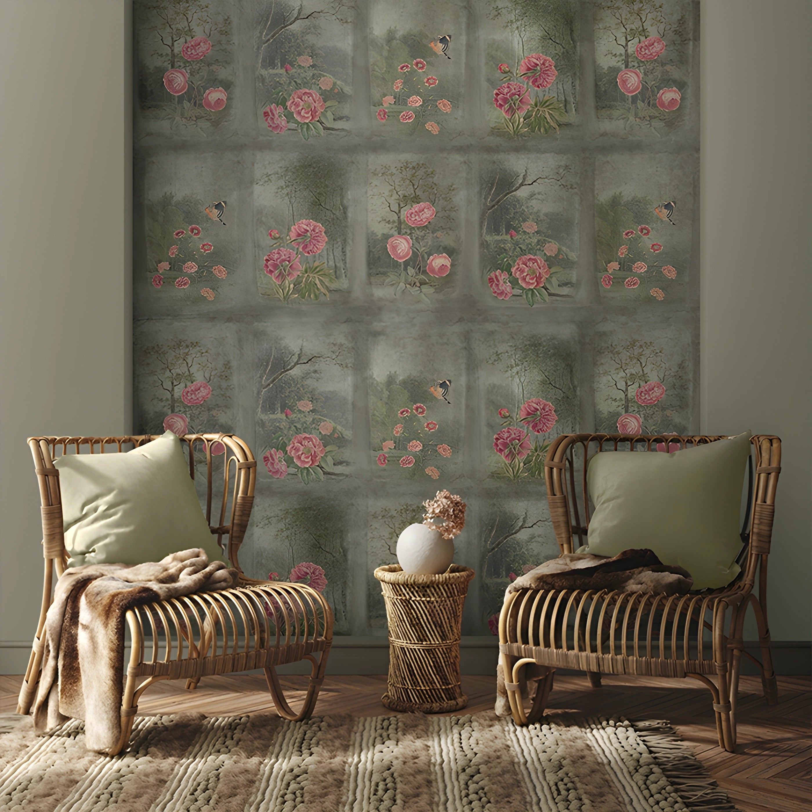 Garden Elegance : “Vatika” Wallpaper