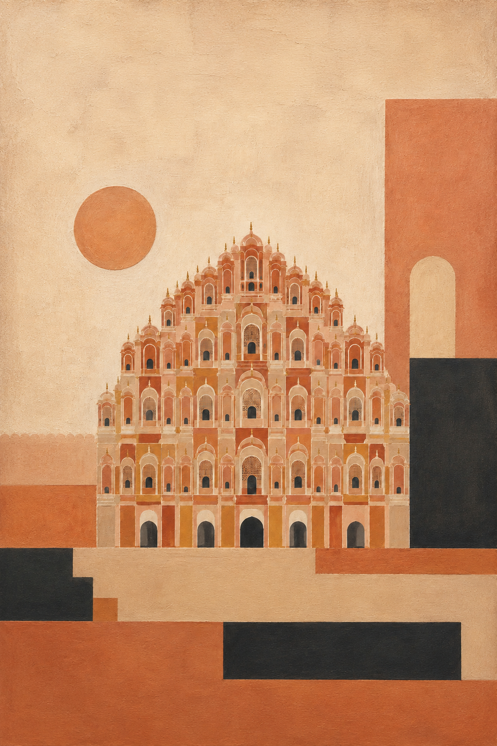 Indo-Bauhaus – “Vāyu Gavāksha”: Abstraction of Jaipur’s Hawa Mahal
