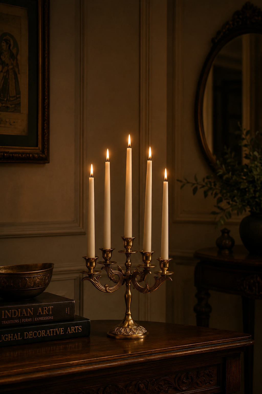 Victorian Candelabra In Brass