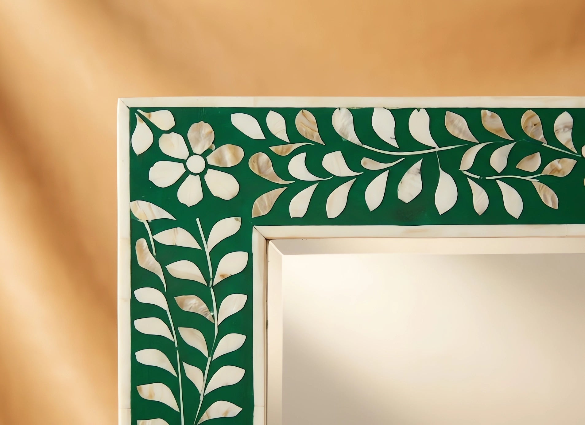 Vine Mother of Pearl Inlay Wall Mirror