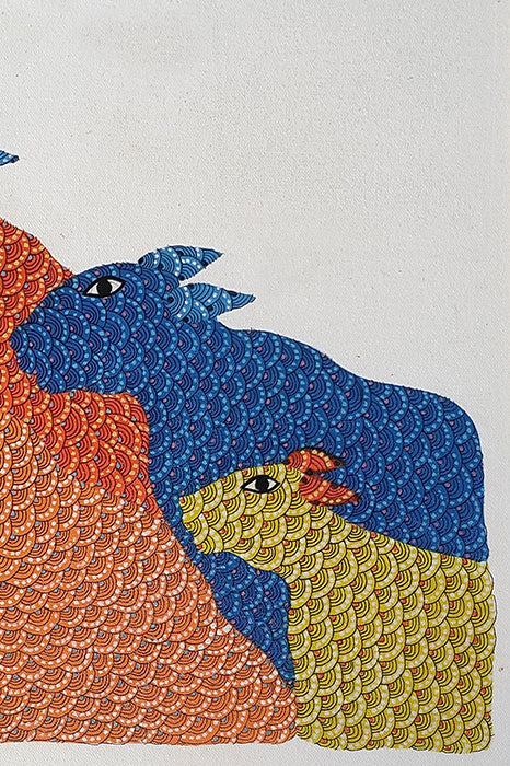 Vriksha Leela – “Sacred Grove” Gond Art