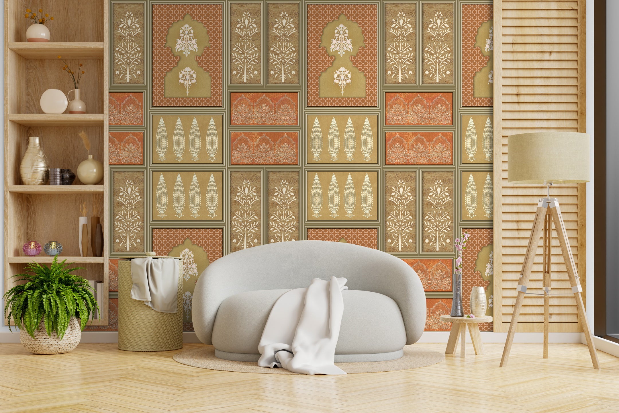 Blooming Inlay Rachana wallpaper - Customized wallpaper by Brahm