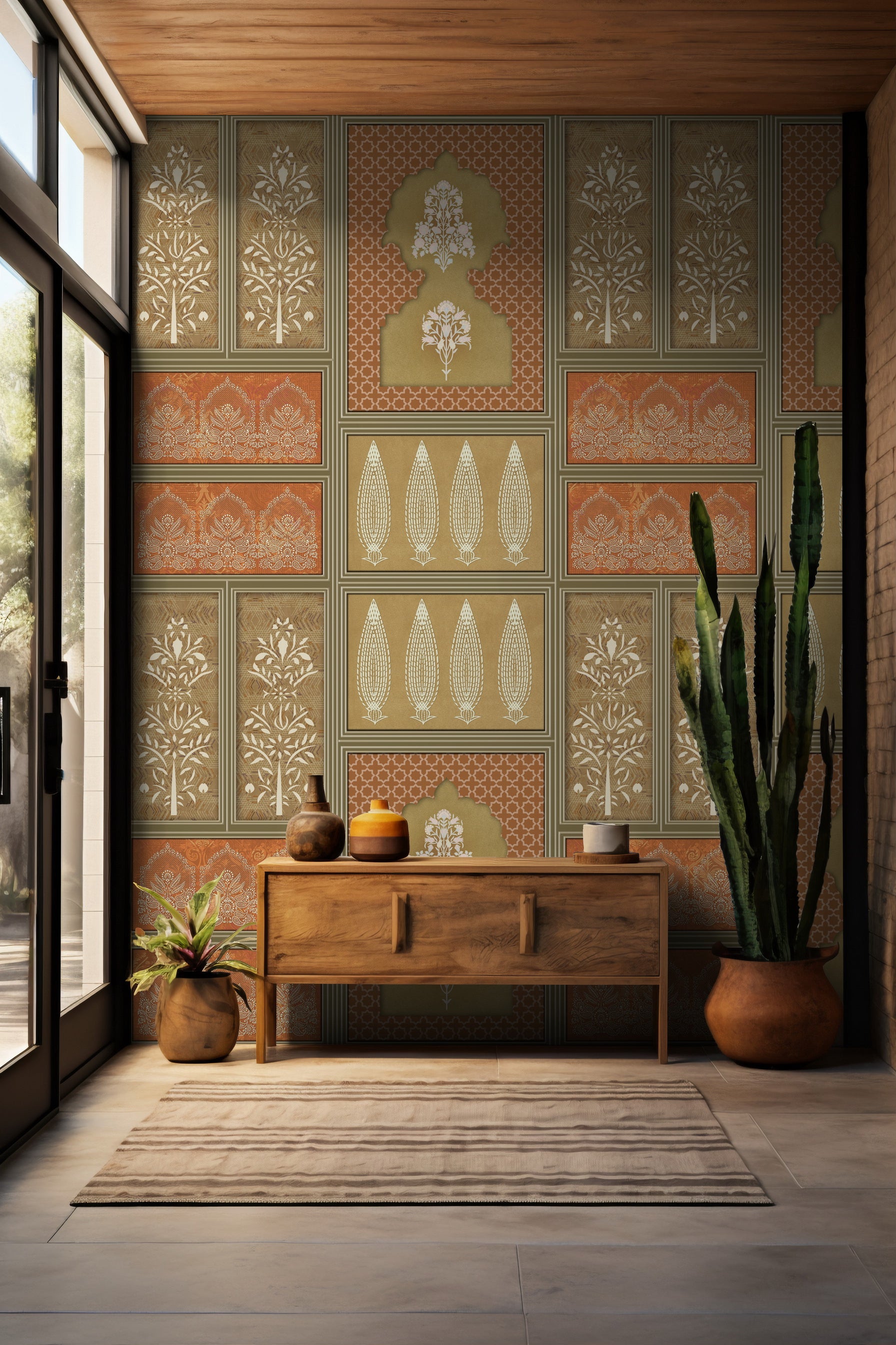 Blooming Inlay Rachana wallpaper - Customized wallpaper by Brahm