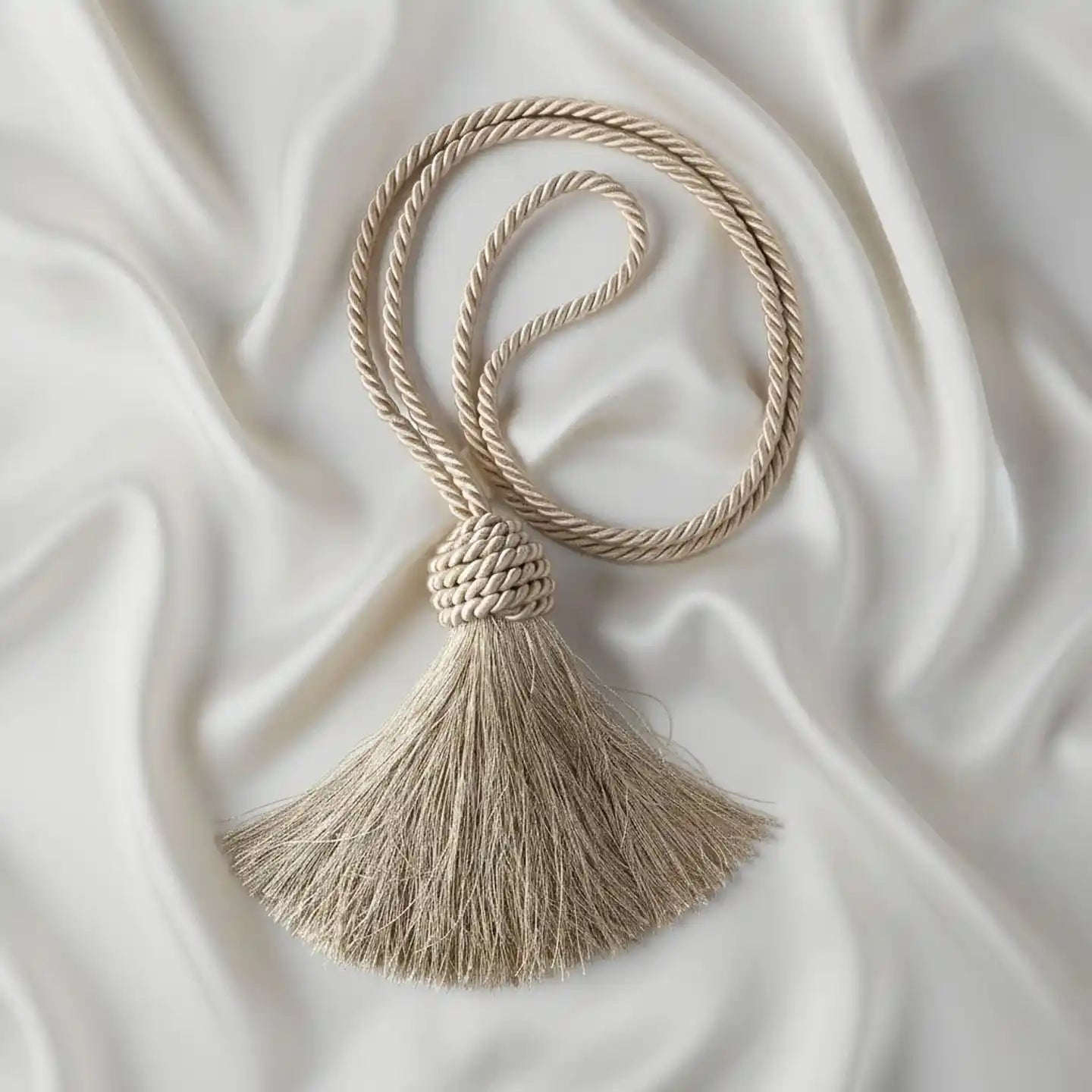 Frosted Silk Handcrafted Curtain Tieback