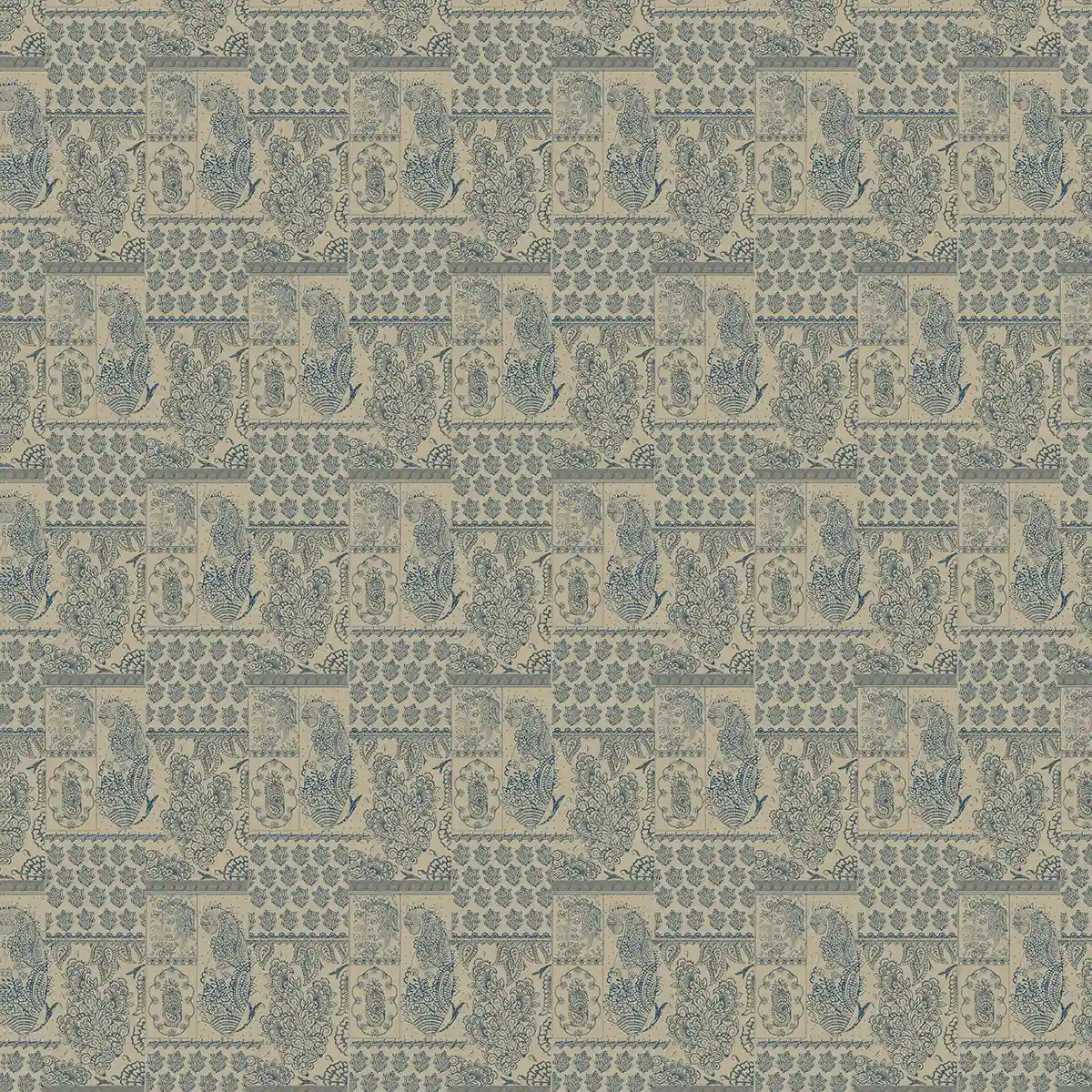 Chhaya block print wallpaper - customized indian block print wallpaper