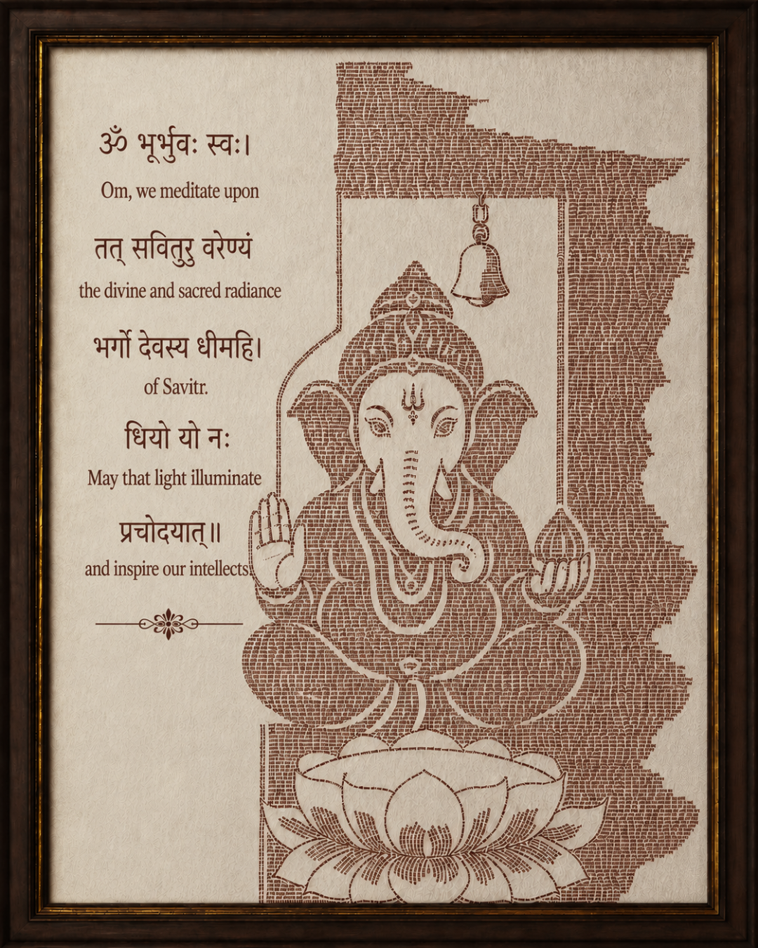 Ganesha: The Lotus Blessing Print