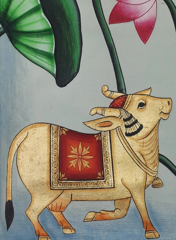 Pichwai- Kamal Talai: Divine Lotus Pond of Serenity
