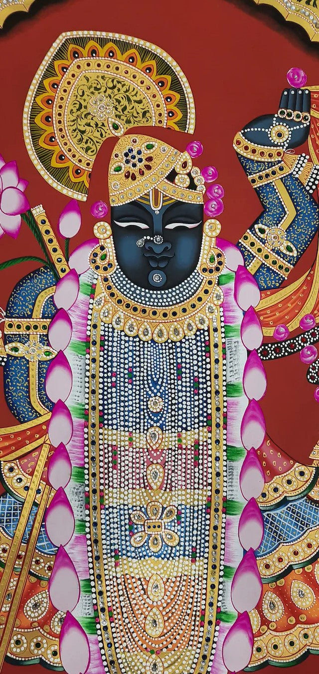 Pichwai- Lord Shrinathji- In 24k Gold