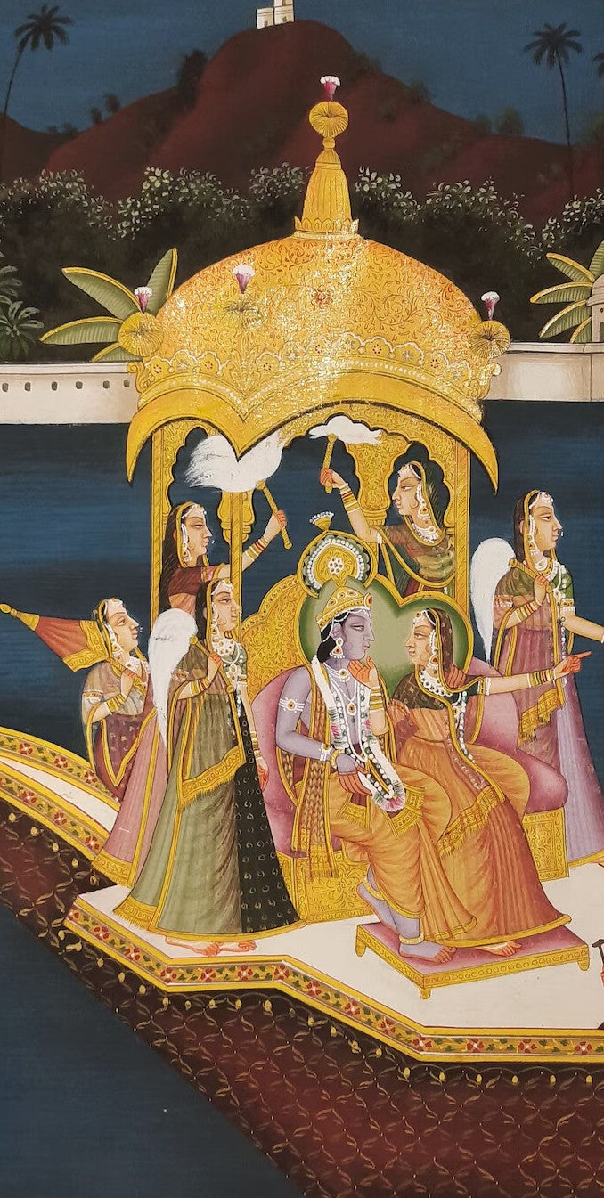 Pichwai- Radha Krishna Painting- In 24k Gold