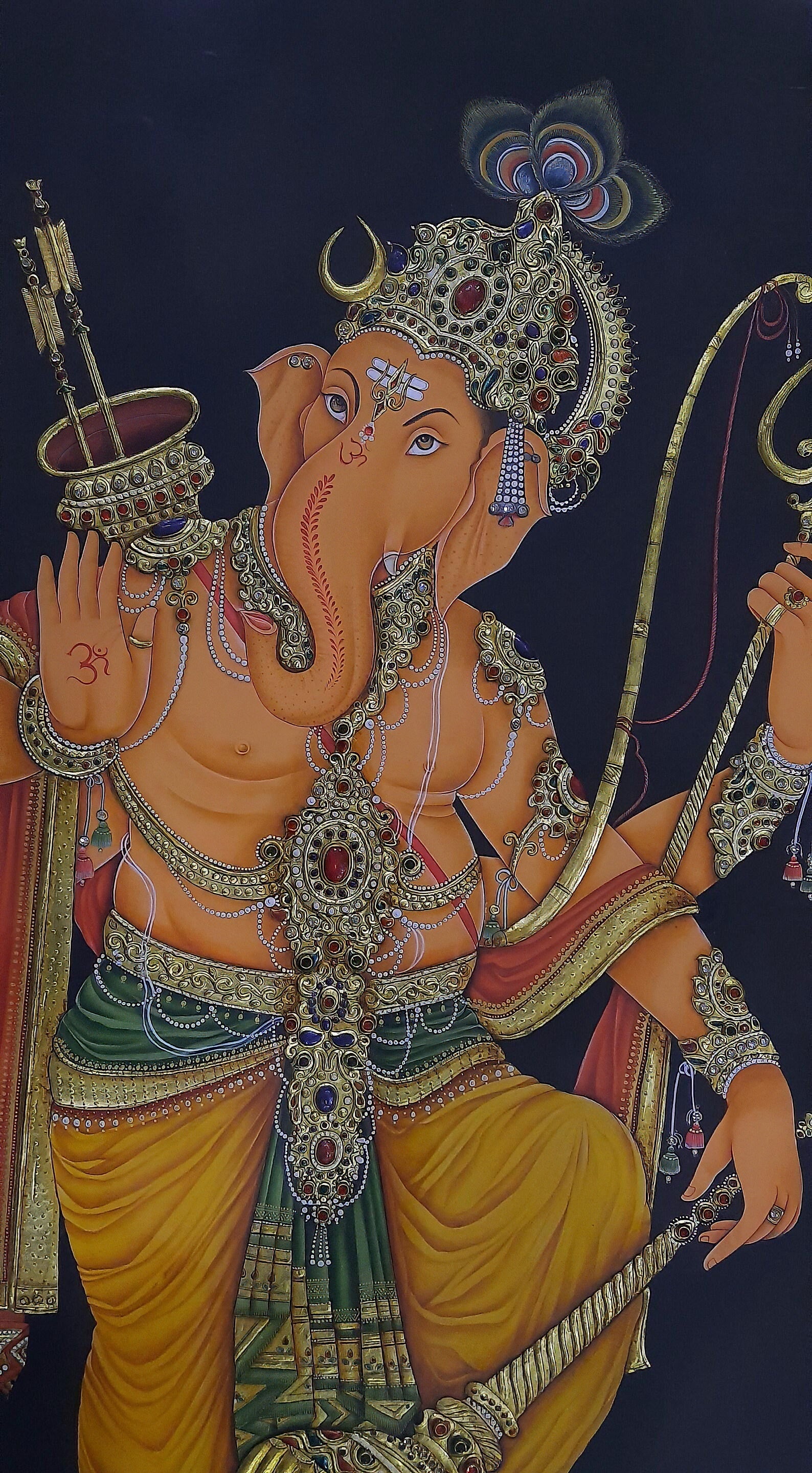 Lord 'Ganesha' Painting (24k Gold)