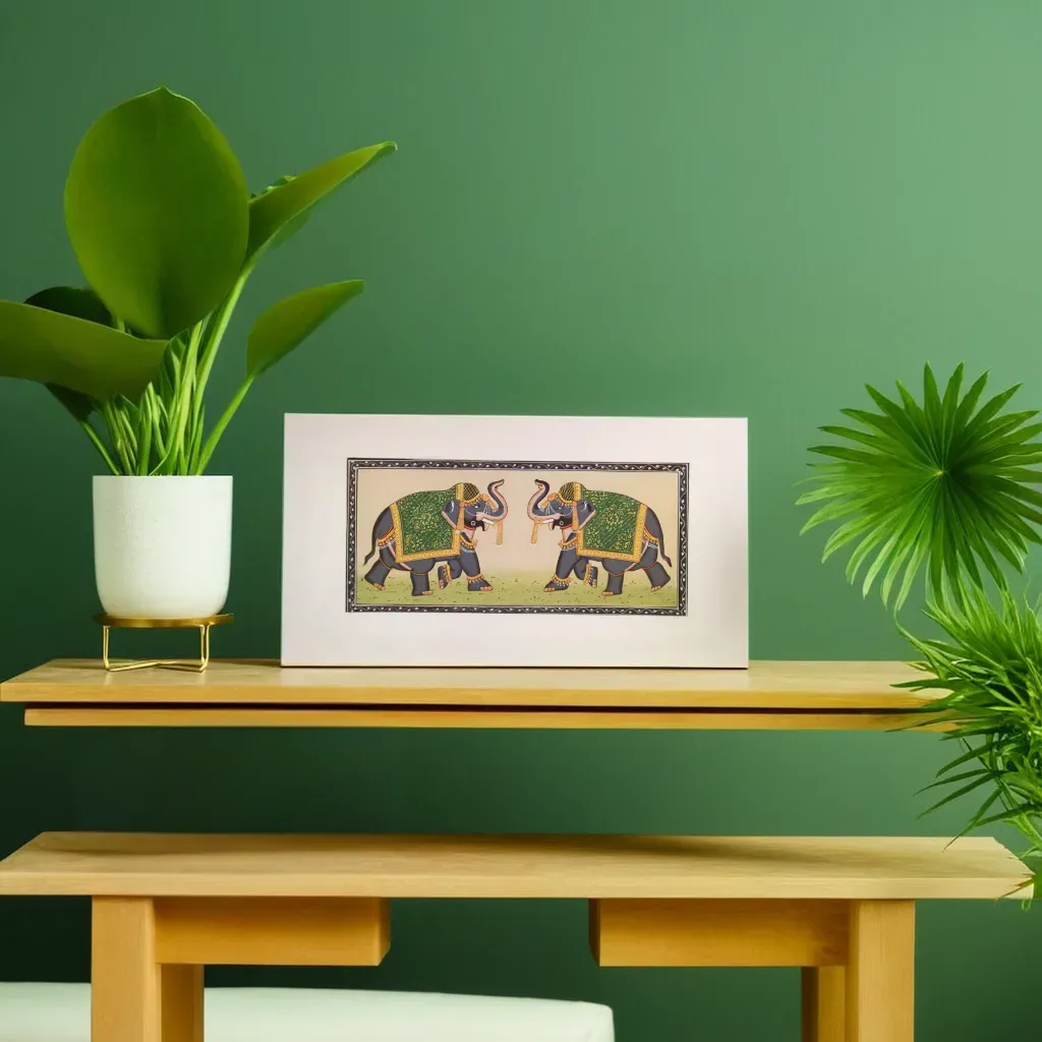 Pattachitra Painting- Elephants
