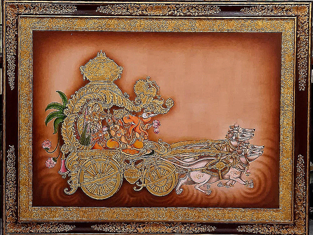 Lord Ganesha Tanjore Painting