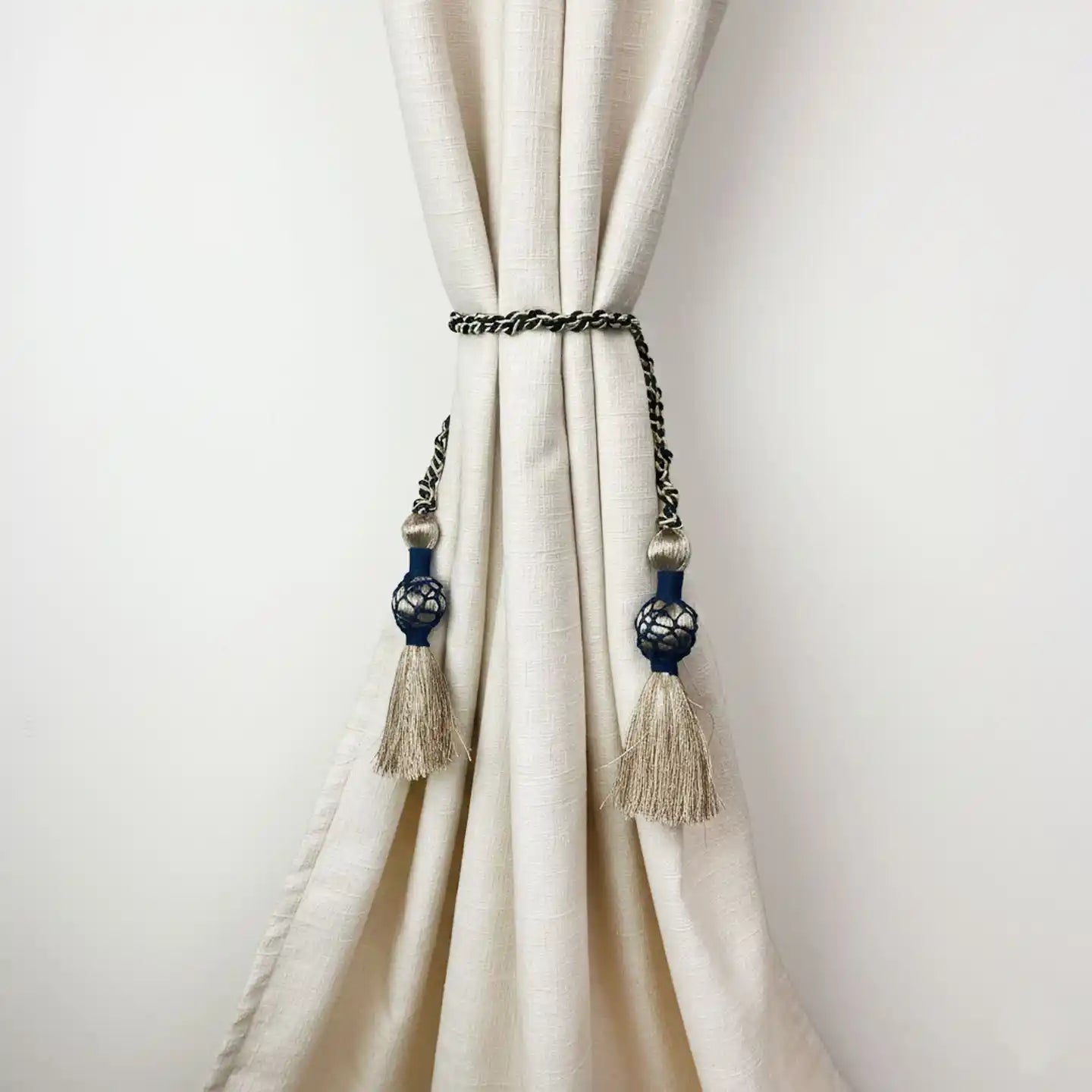 Regal Twist Handcrafted Caged Curtain Tieback