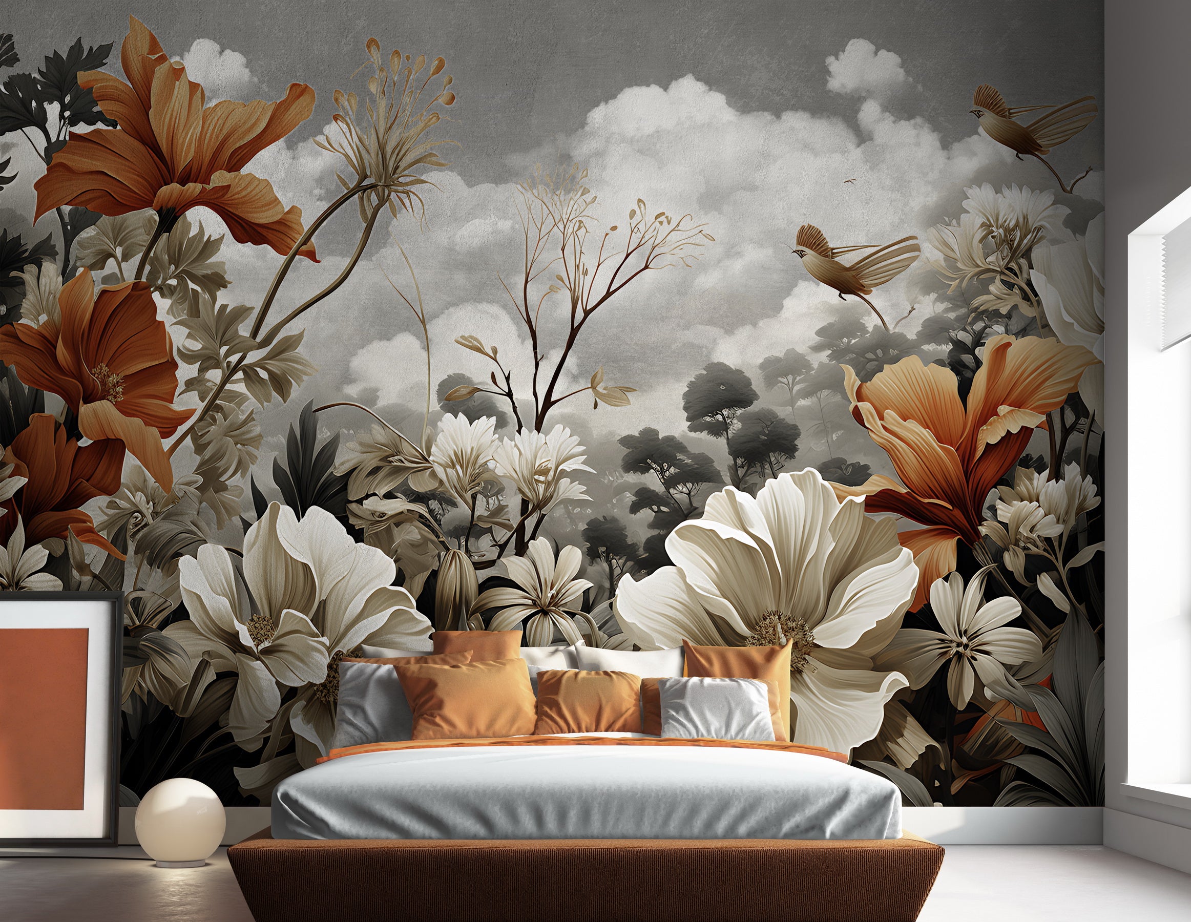 Autumn Blossoms wallpaper - Customized autumn floral wallpaper by Brahm
