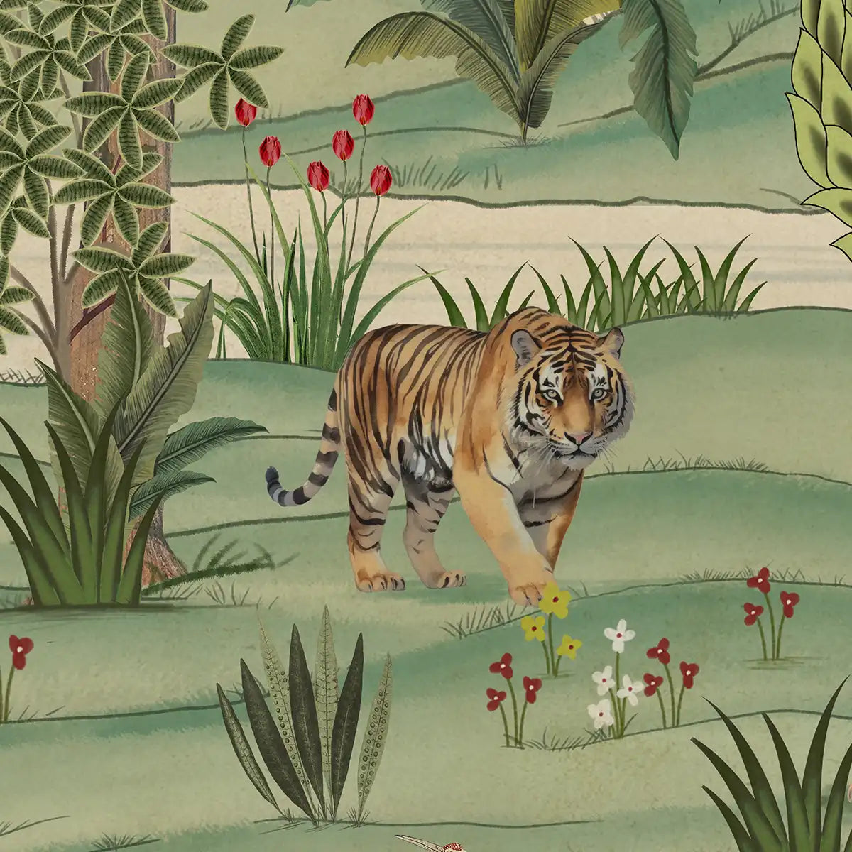 Serene Wildlife: “Ranthambore” Wallpaper