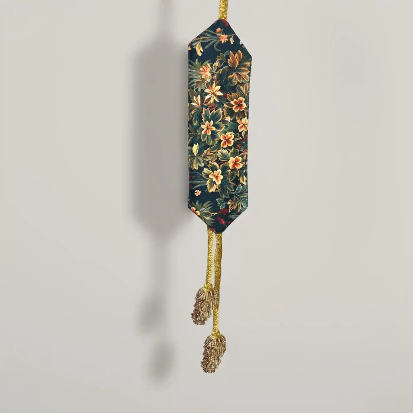 Rustic Flora Handcrafted Tapestry Curtain Tieback