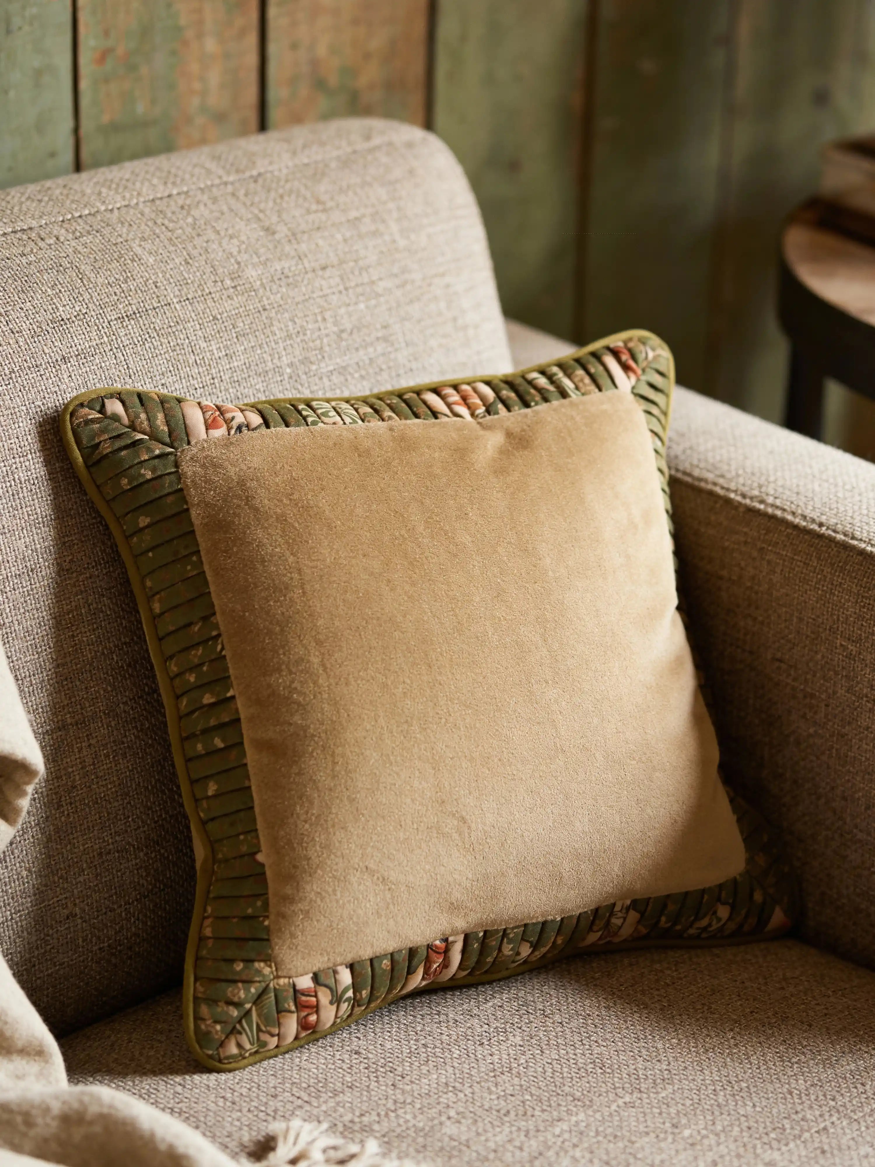 Soraya Pleat Border Cushion Covers – Set of Two