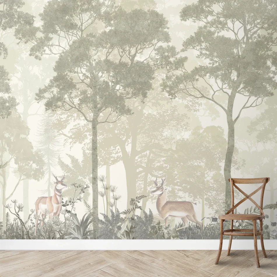 Ethereal Forest Vruksha wallpaper - mystic forest wallpaper with deer