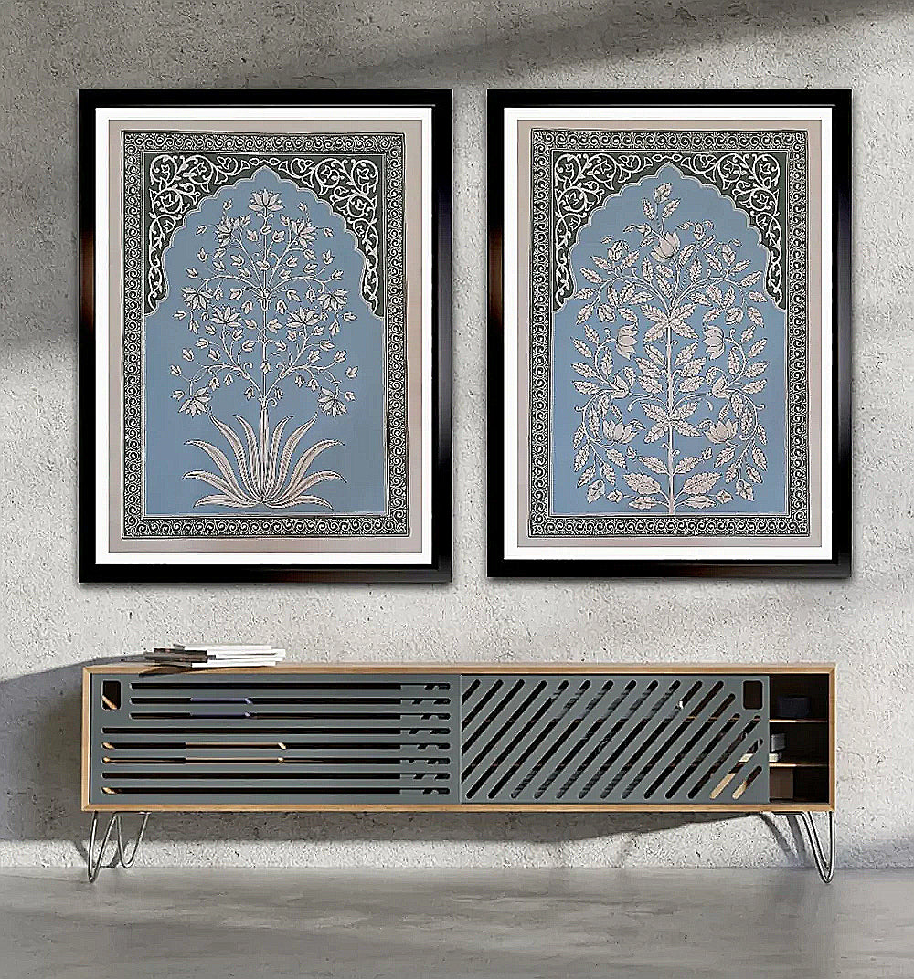 Set of 2 Watercolor Flower Paintings