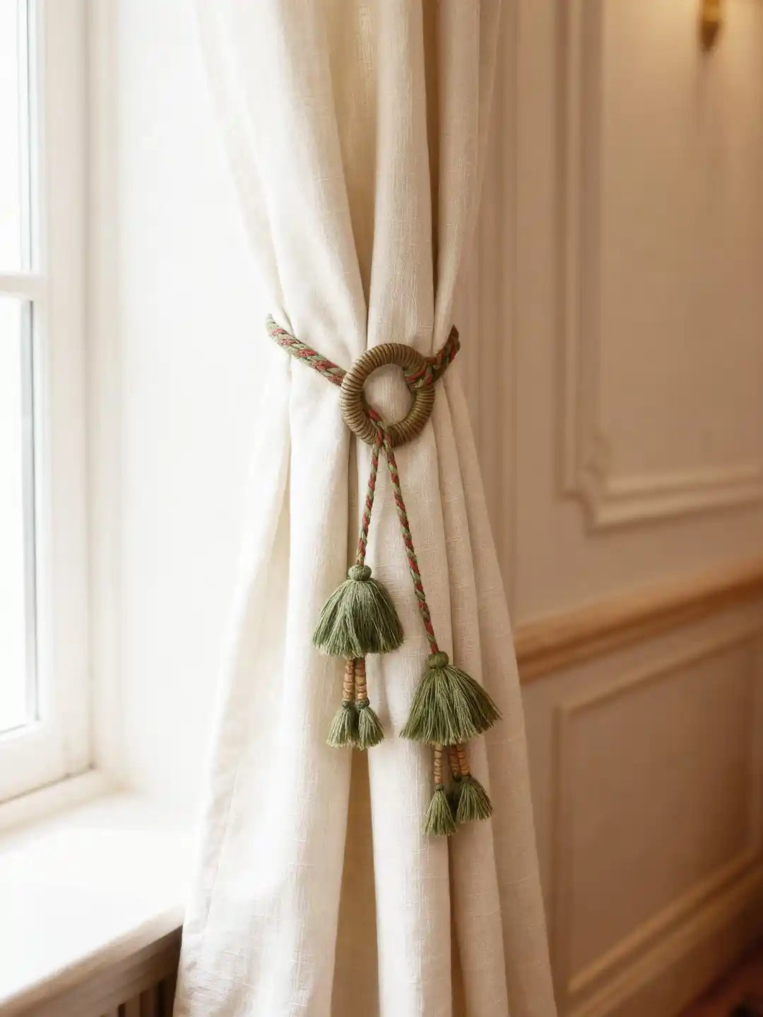 Woodland Essence Handcrafted Beaded Curtain Tieback
