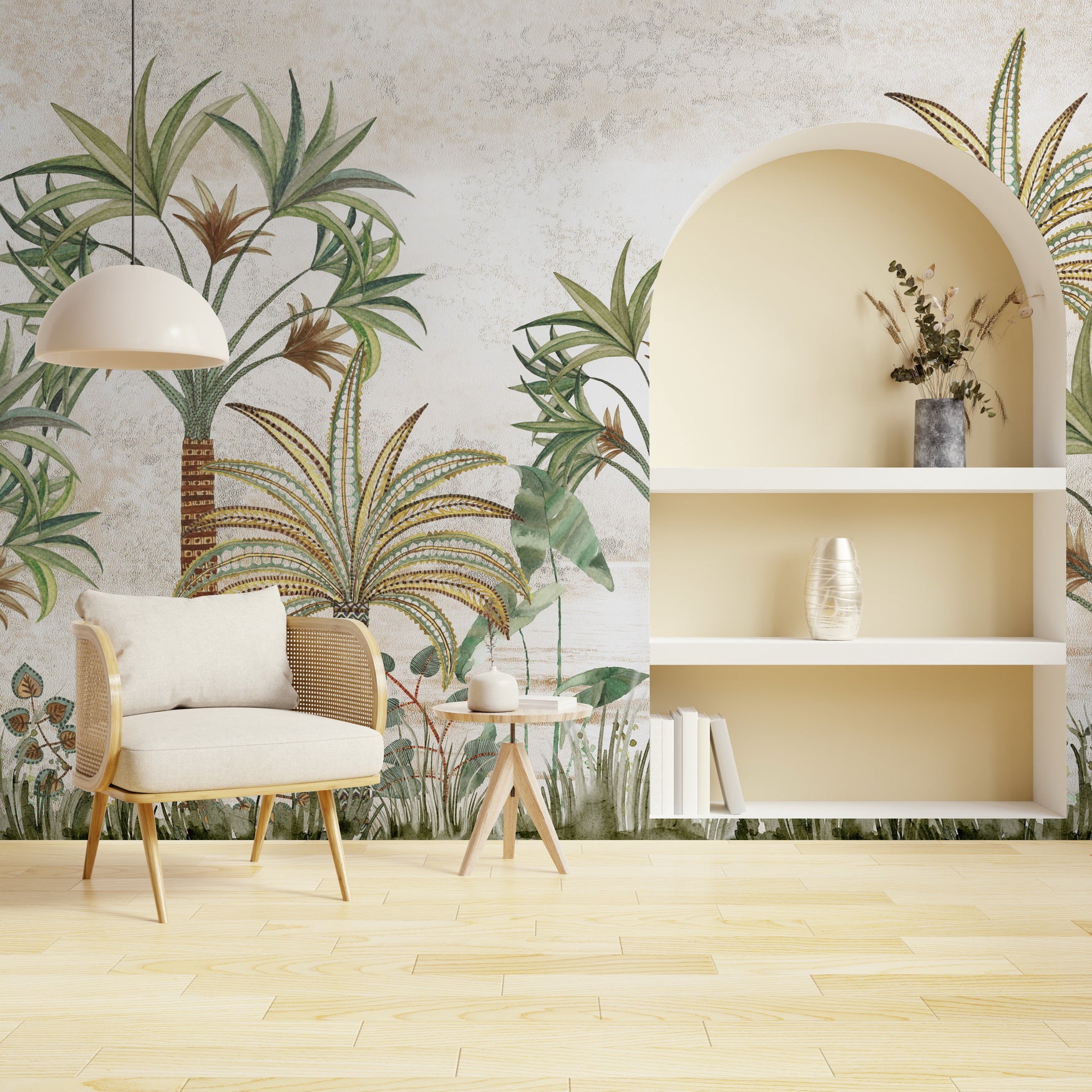 Serene Palms: "Taala Van" Wallpaper