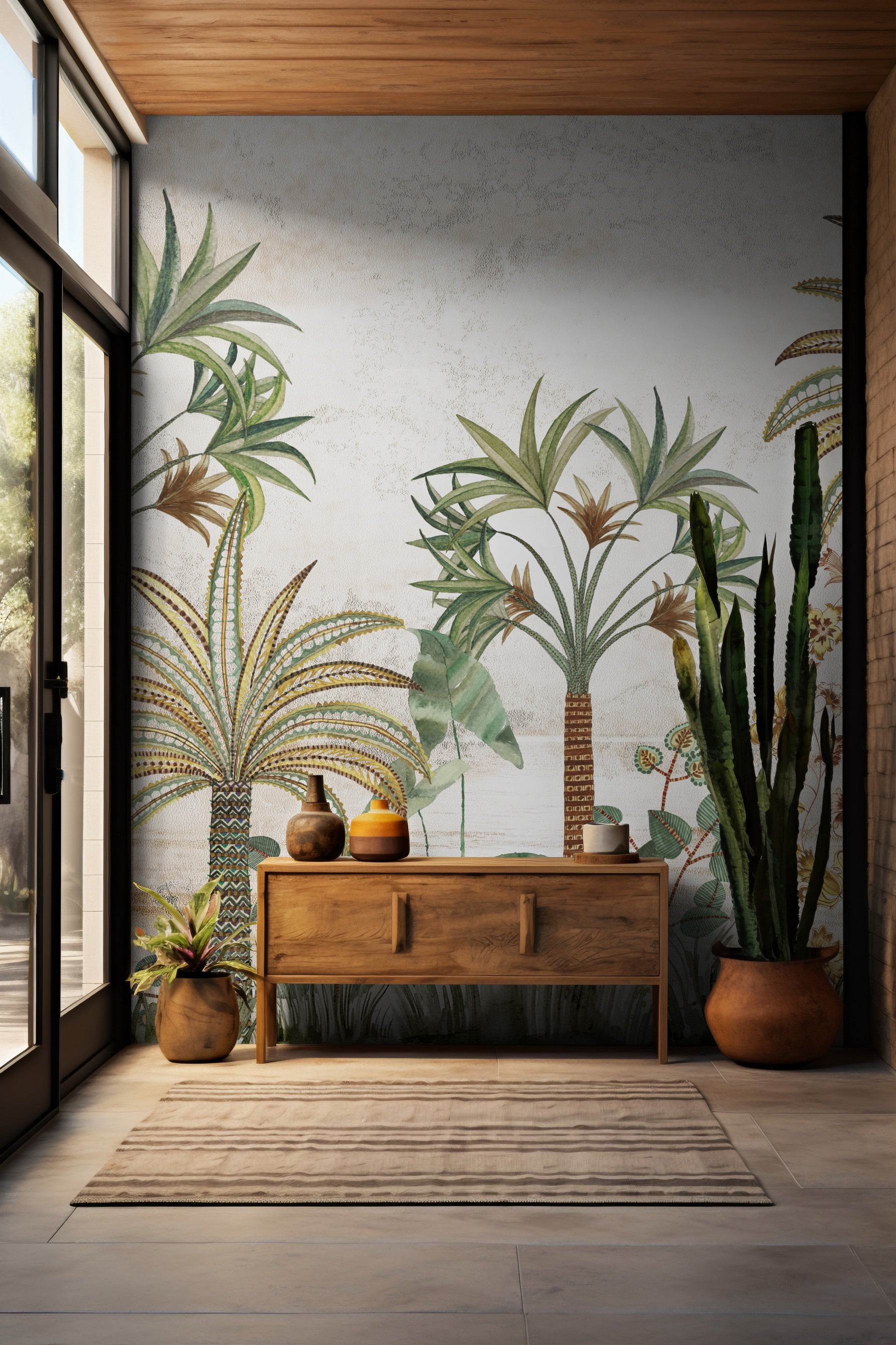 Serene Palms: "Taala Van" Wallpaper