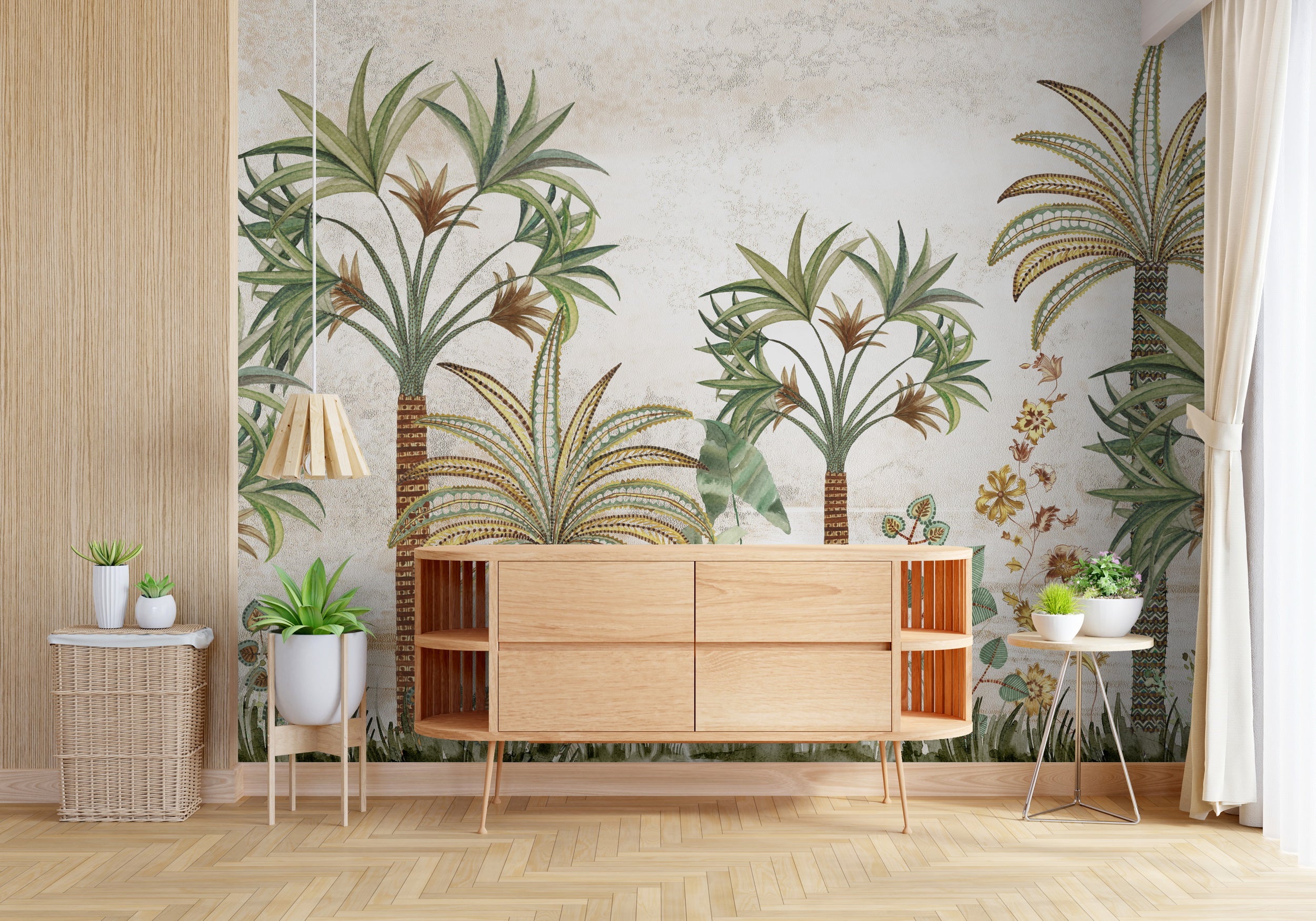 Serene Palms: "Taala Van" Wallpaper