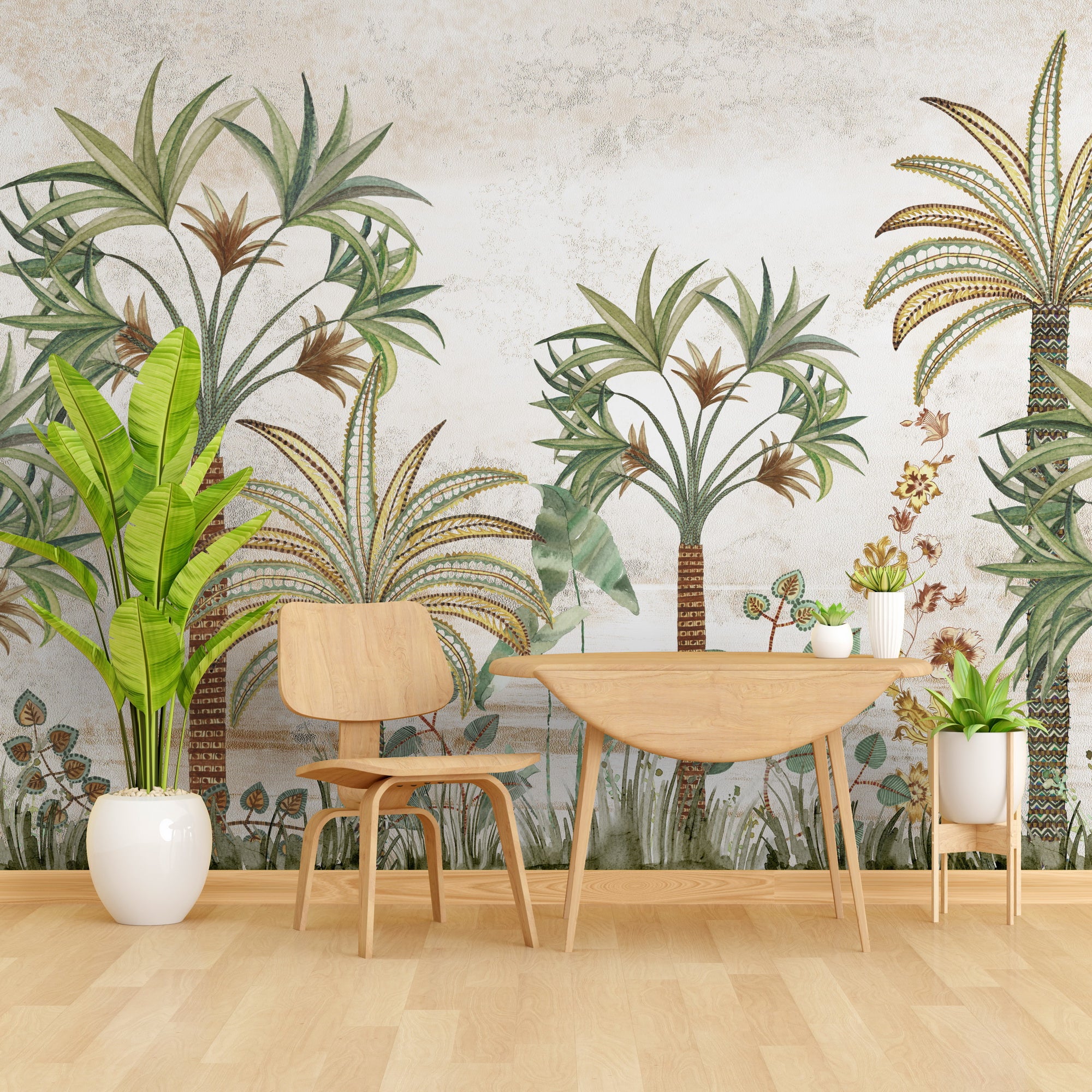 Serene Palms: "Taala Van" Wallpaper