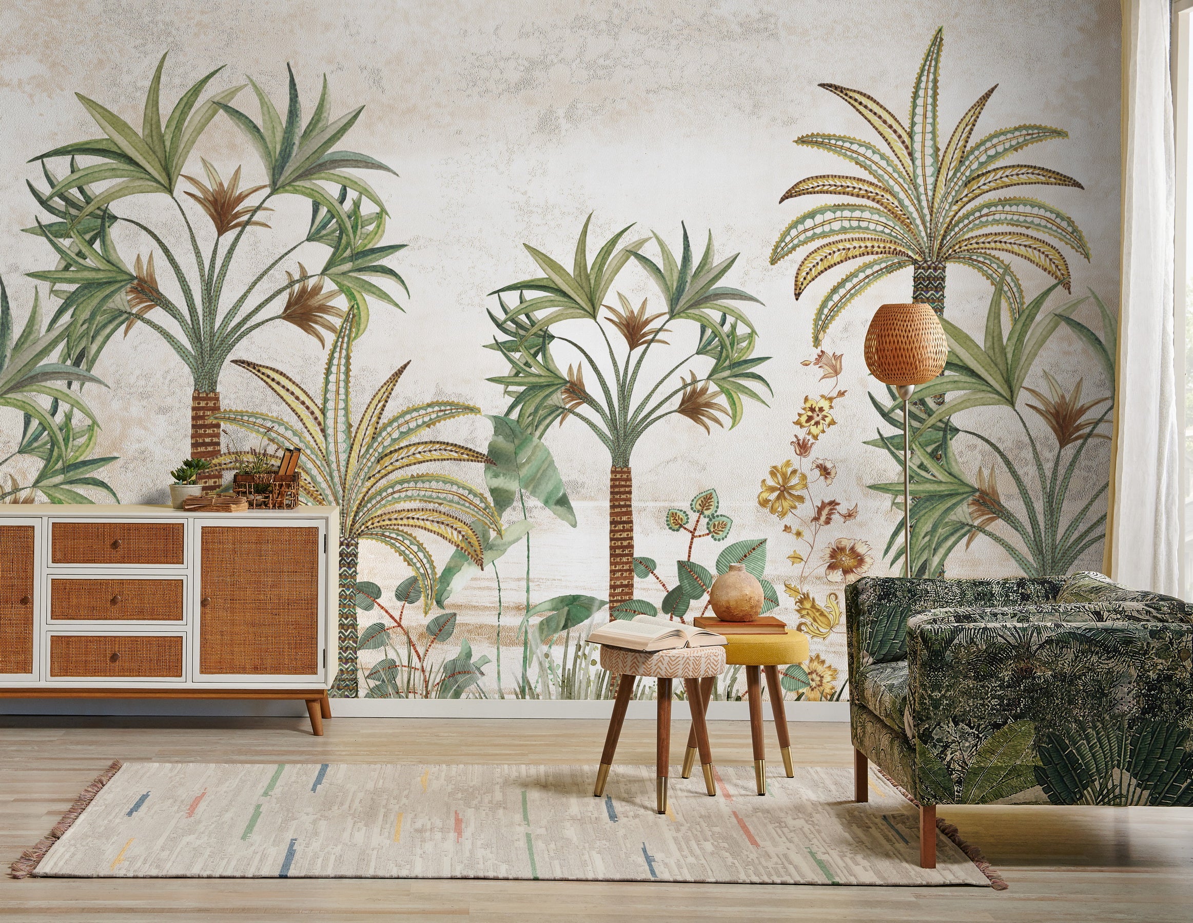 Serene Palms: "Taala Van" Wallpaper
