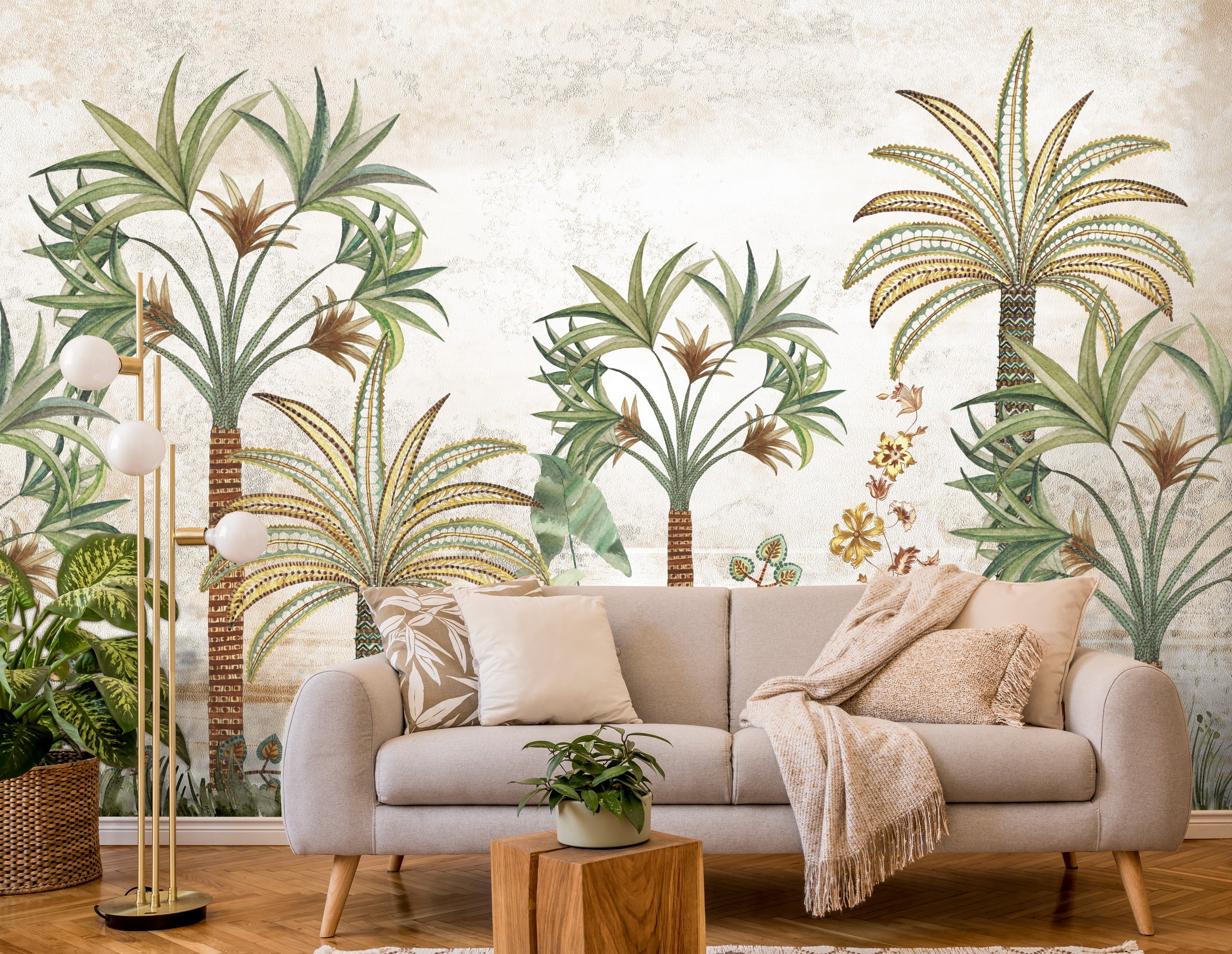 Serene Palms: "Taala Van" Wallpaper