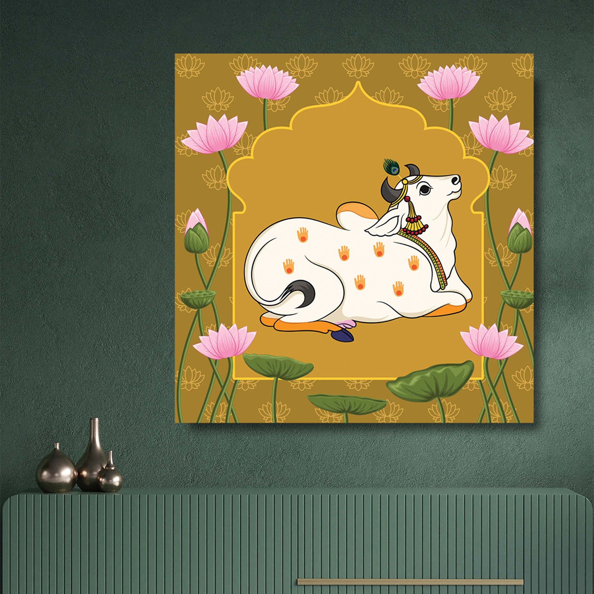 Abundance and Fertility: The Cow as a Symbol of Prosperity Painting