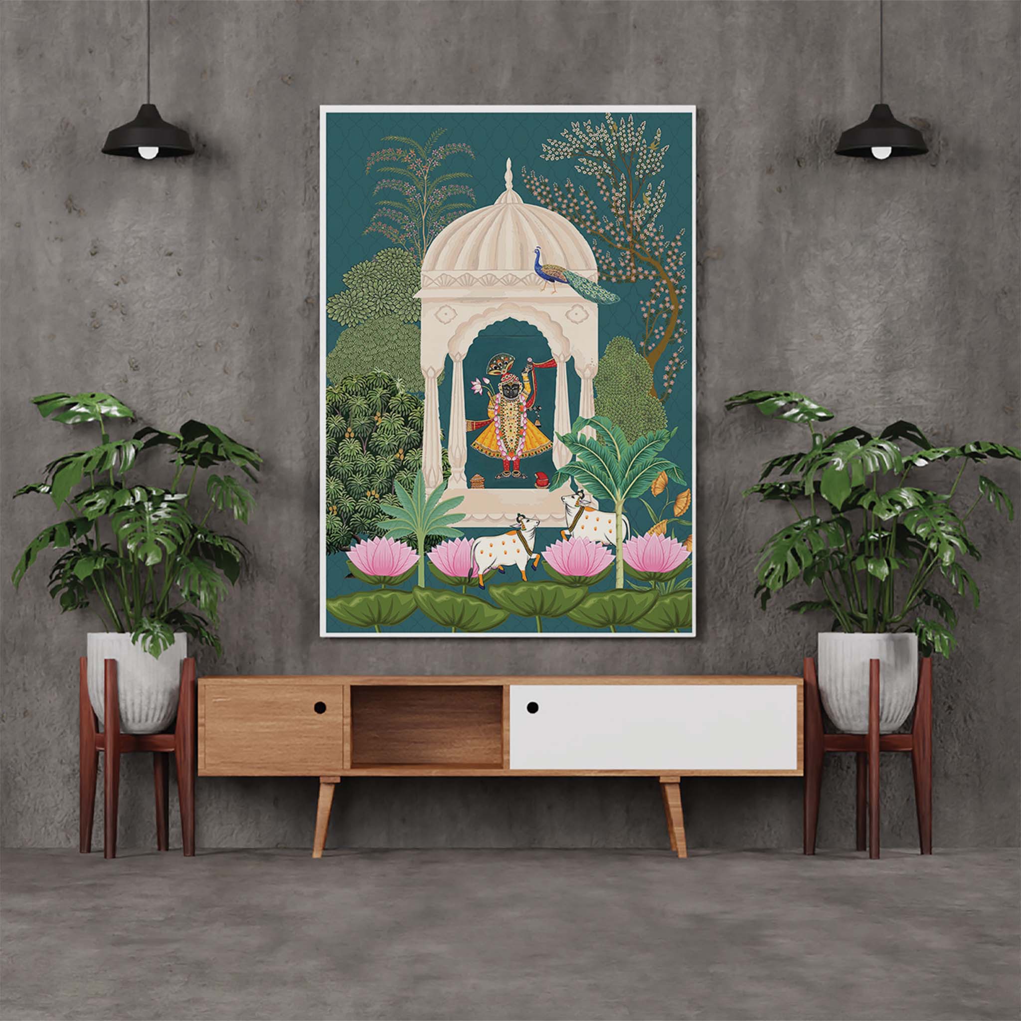 'Shrinathji' Canvas Painting