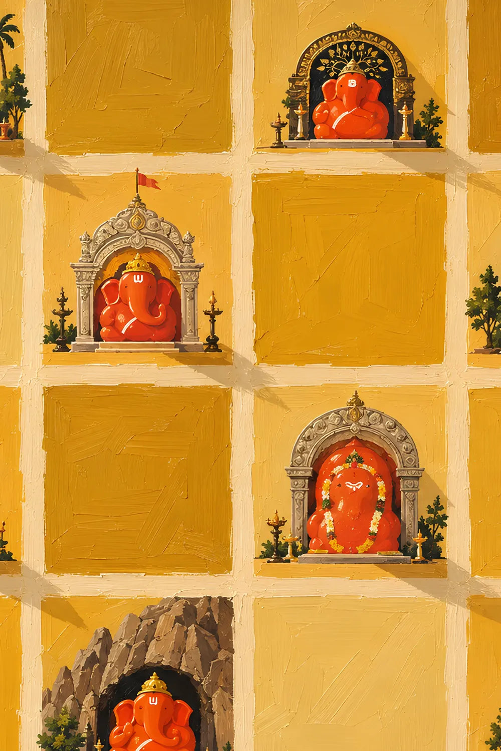 Art Print – “Ashtavinayak”: The Eight Shrines of Ganesha