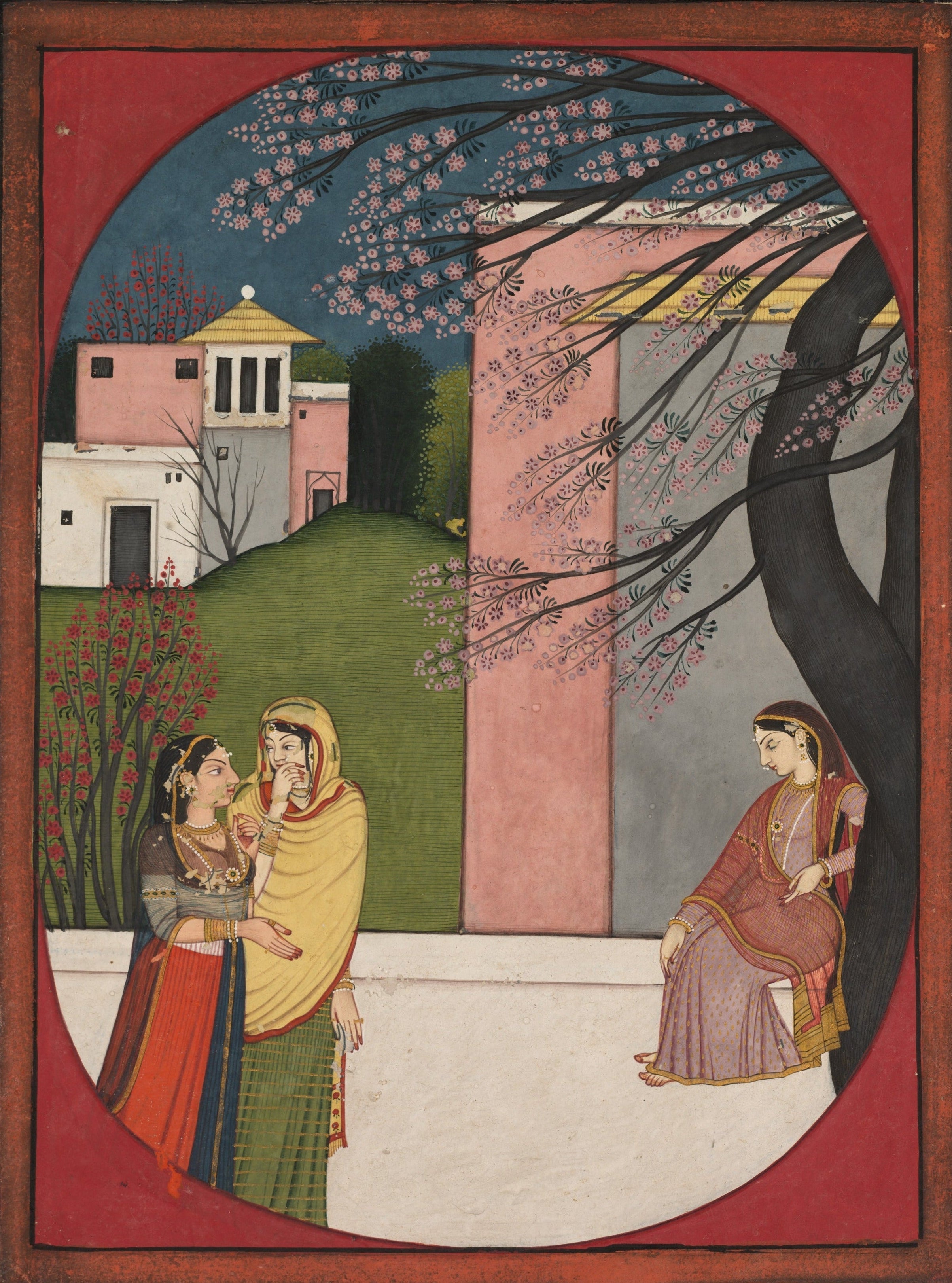'The Lovelorn Heroine, from a Sat Sai of Bihari' Print, c.1785