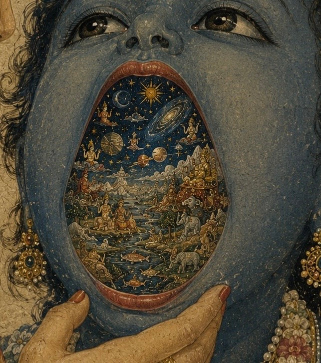 Universe Within: Krishna’s Cosmic Revelation Print