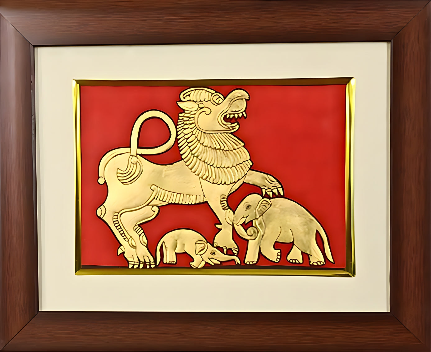 Gaja Shima - Mysore Painting (22KT Gold Leaf)