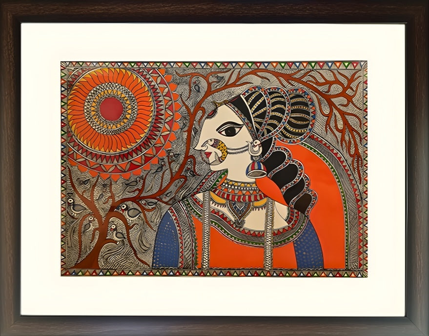 Under the Eternal Sun – Madhubani Painting