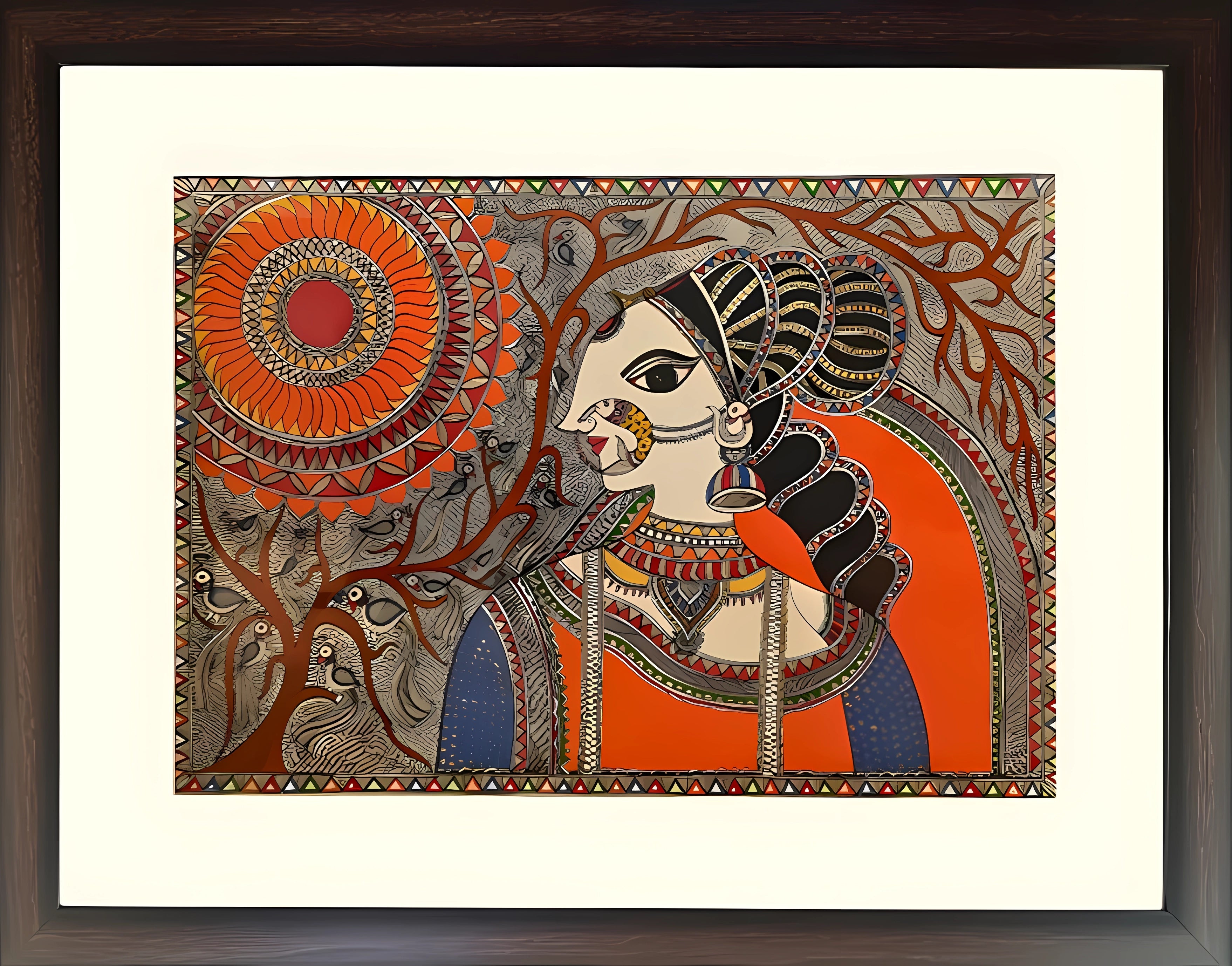 Under the Eternal Sun – Madhubani Painting