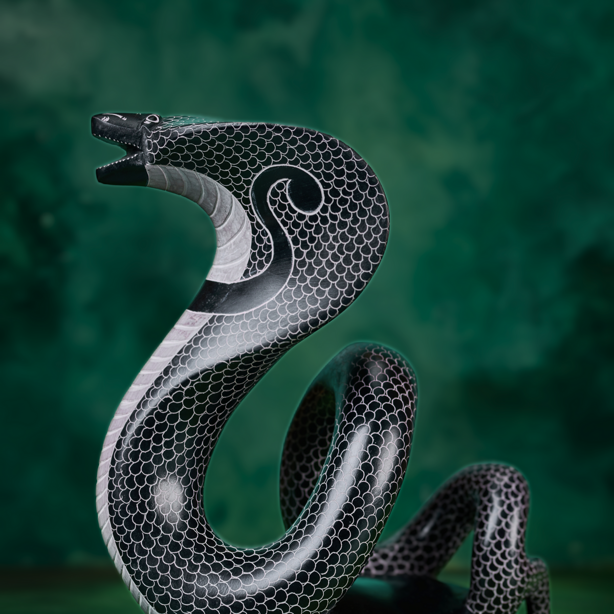 Black Granite Cobra Statue – Brahm Collection