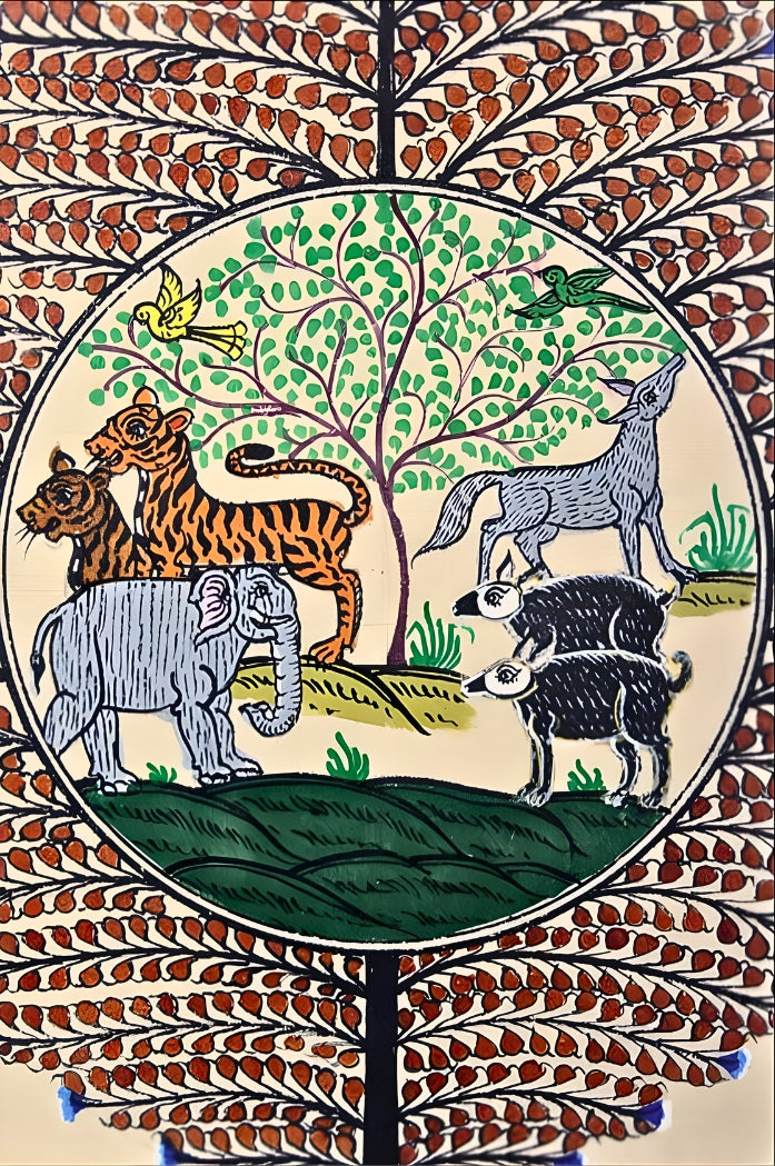 Orissa Pattachitra Tree of Life Painting