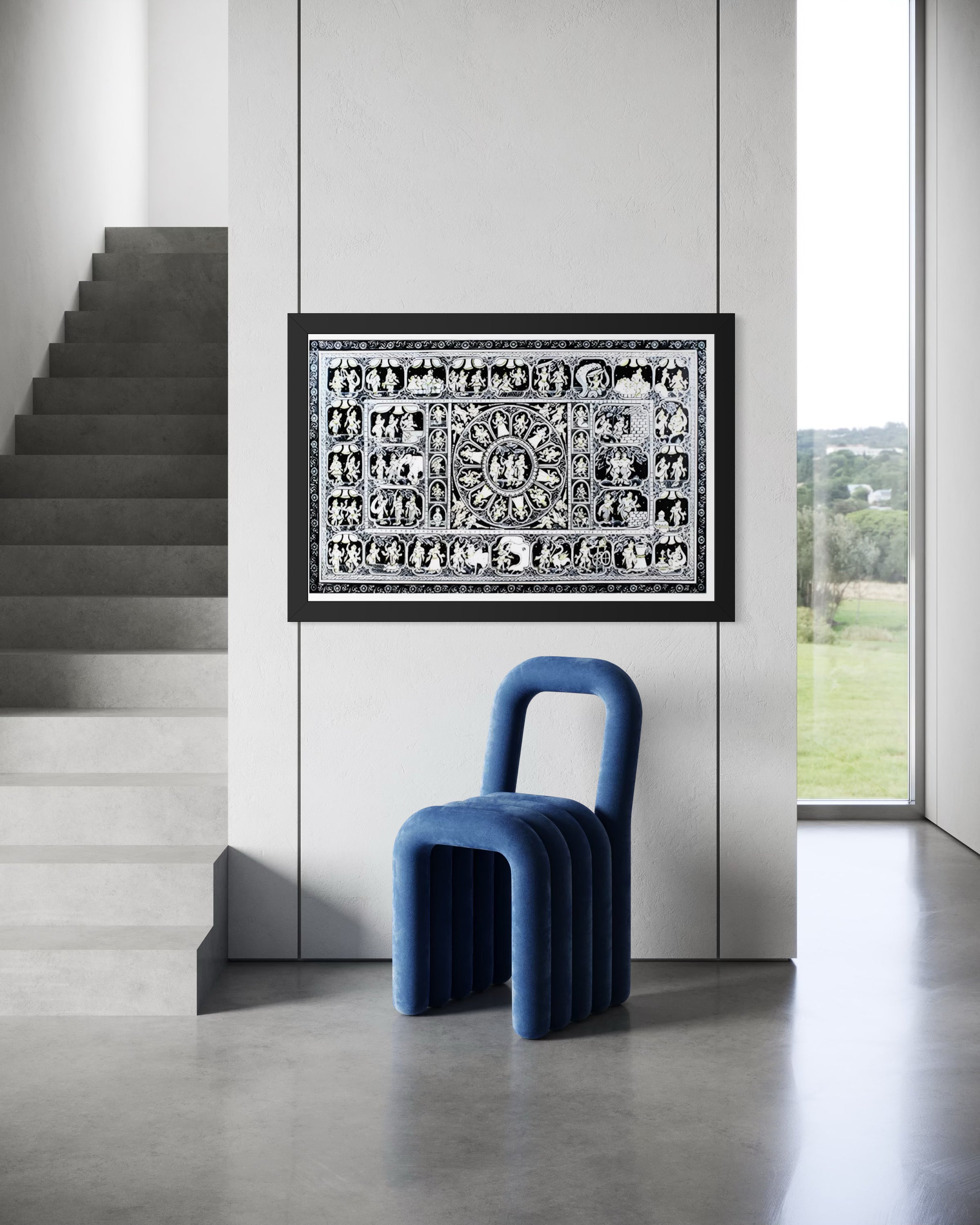 Bala Krishna Life Story at Brindavan - Orissa Pattachitra Painting