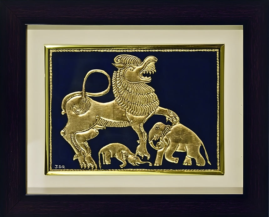 Royal Symbol Indian - Mysore Painting (22KT Gold Leaf)