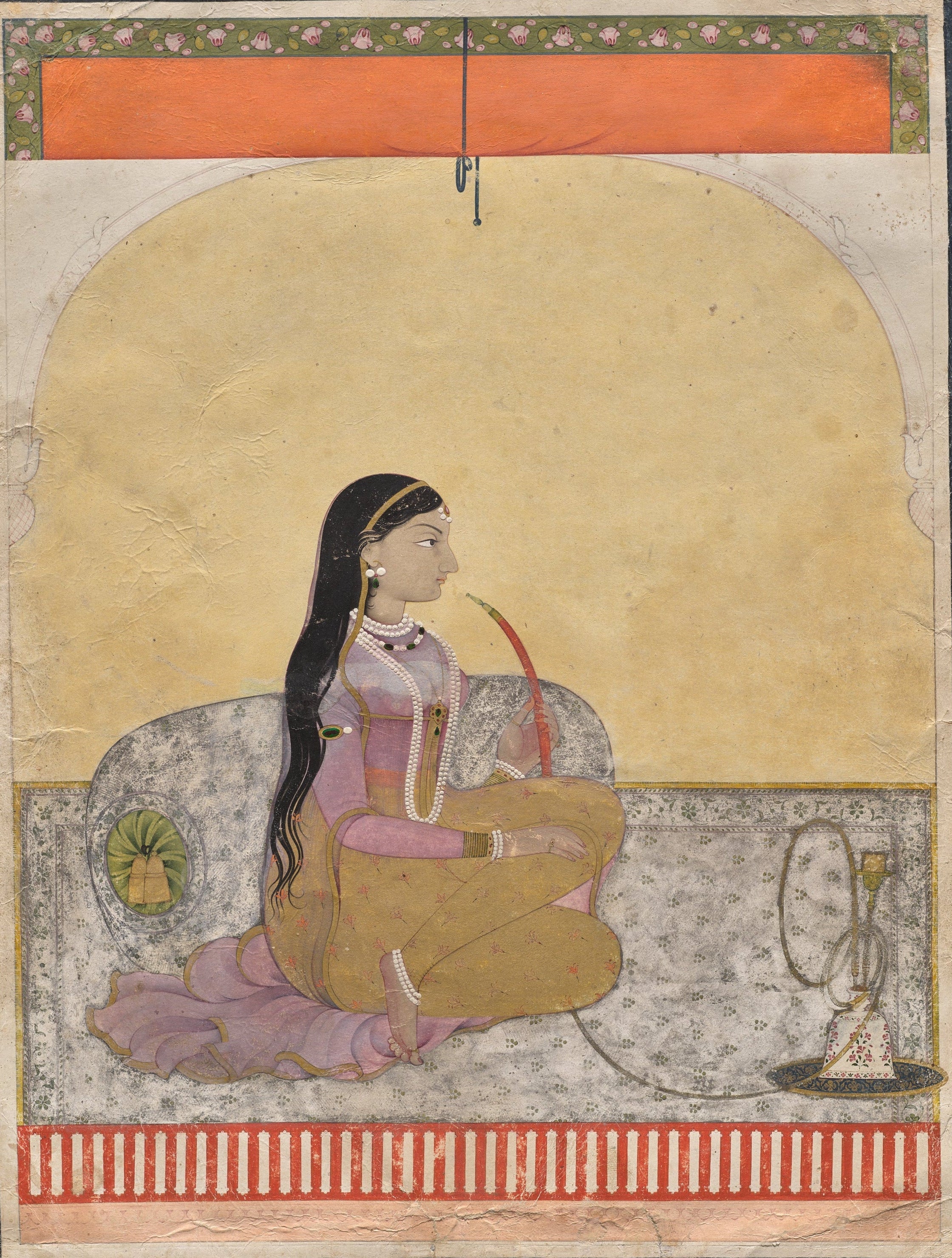 'Princess Smoking a Hookah' Print, c.1760