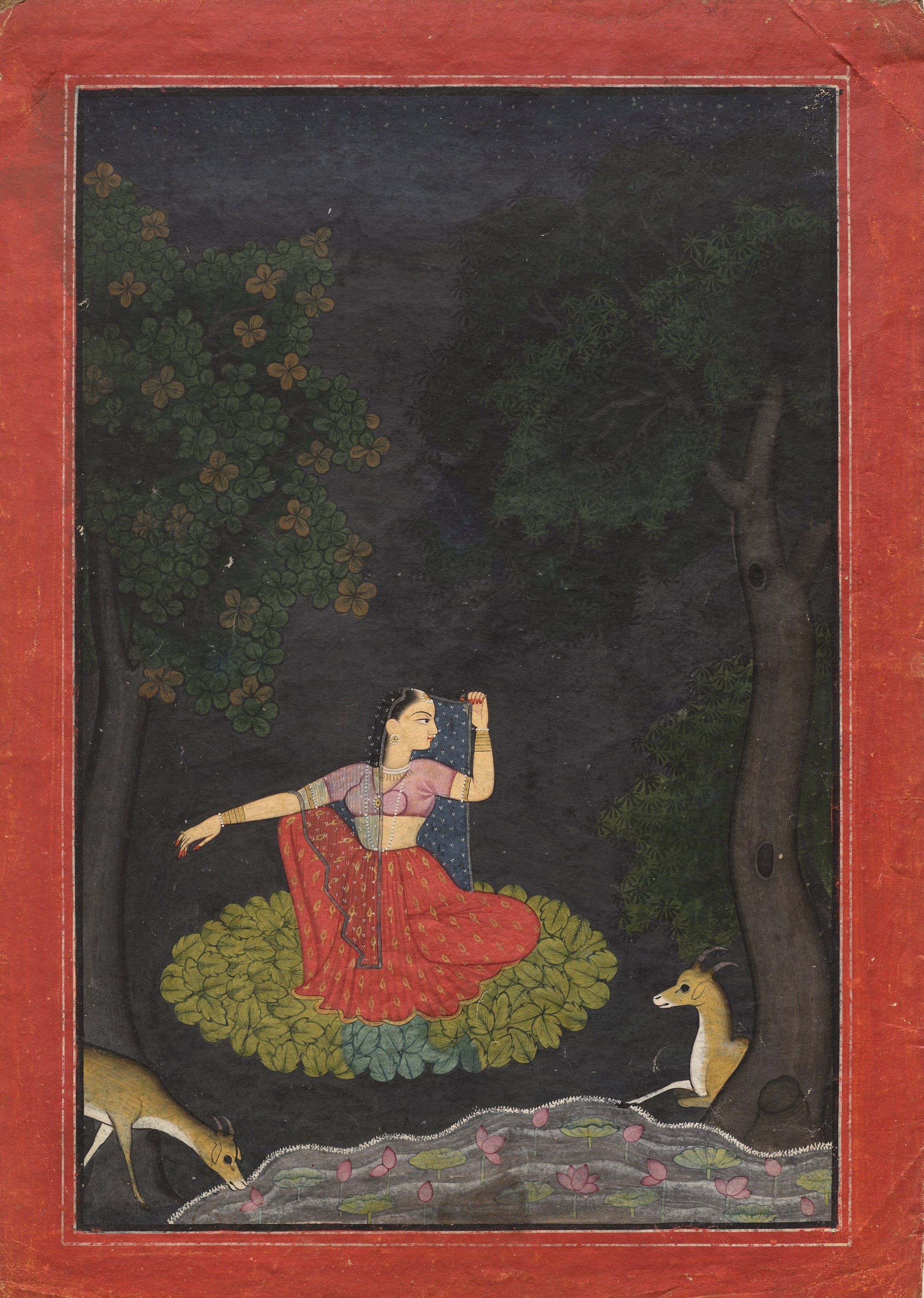 'Vasakasajja Nayika, from the Nurpur Rasikapriya' Print, c.1750