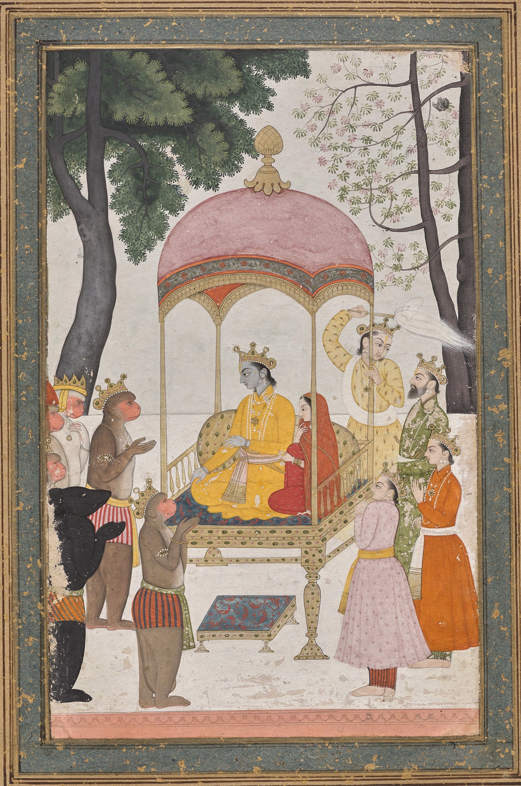 'Enthroned Rama and Sita' Print, c.1765