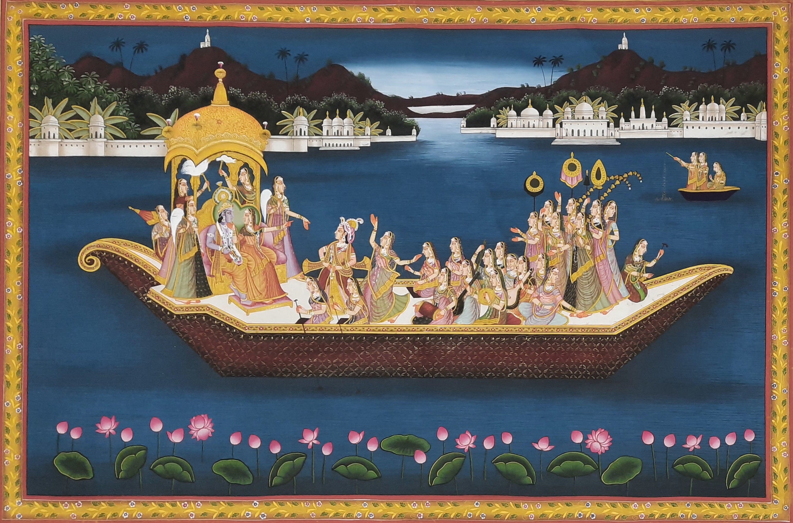 Tranquil 'Radha Krishna' Painting