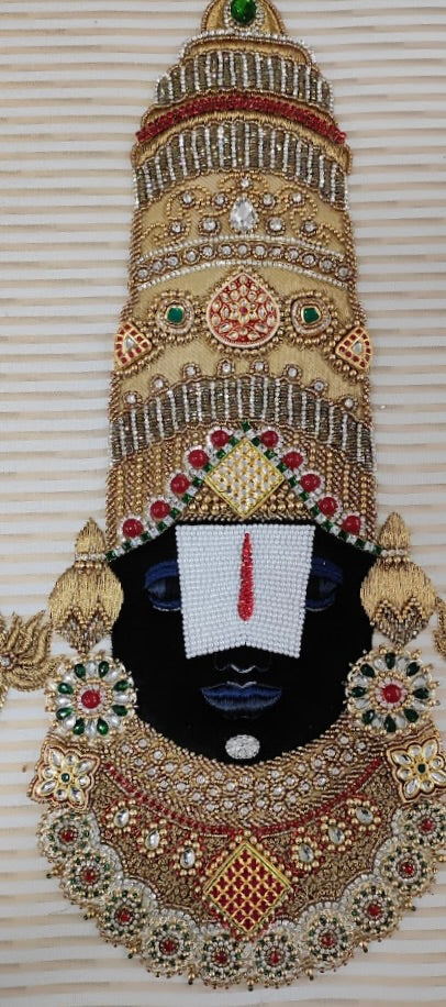 Tirupati Balaji Face Wall Tapestry