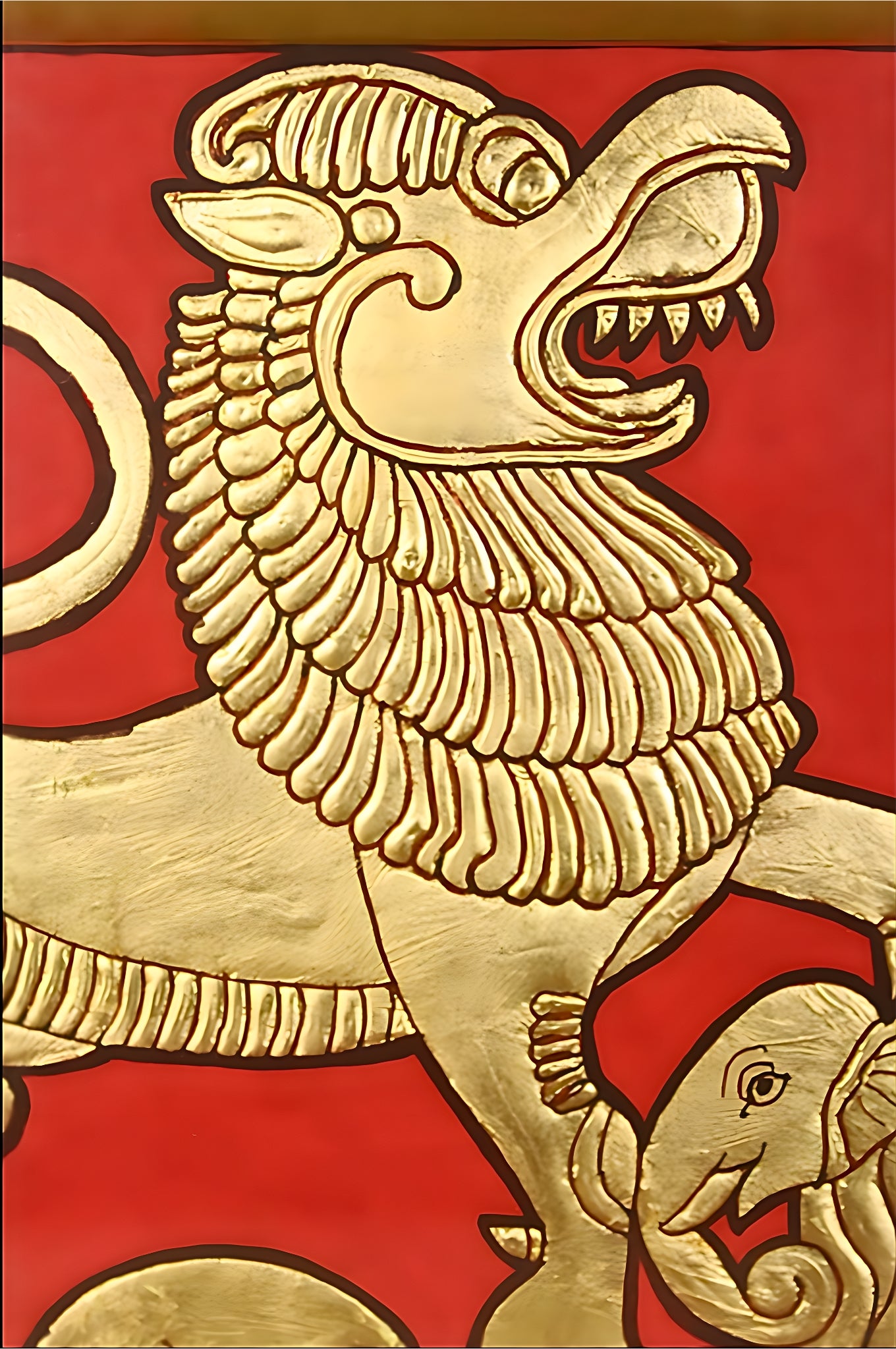 Gaja Shima - Mysore Painting (22KT Gold Leaf)
