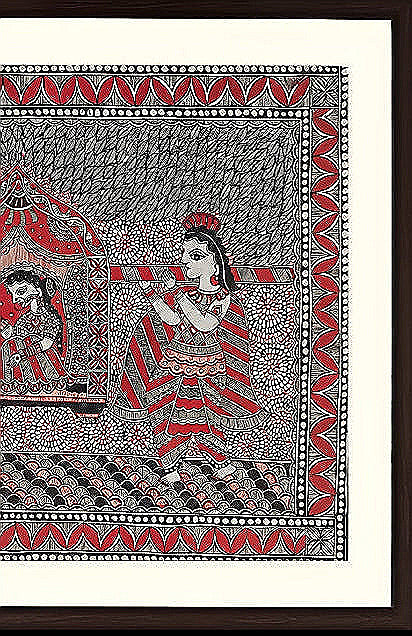 Sacred Journey: The Bridal Procession - Madhubani Painting