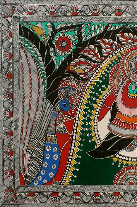 Seetha: Grace in Endurance - Madhubani Painting